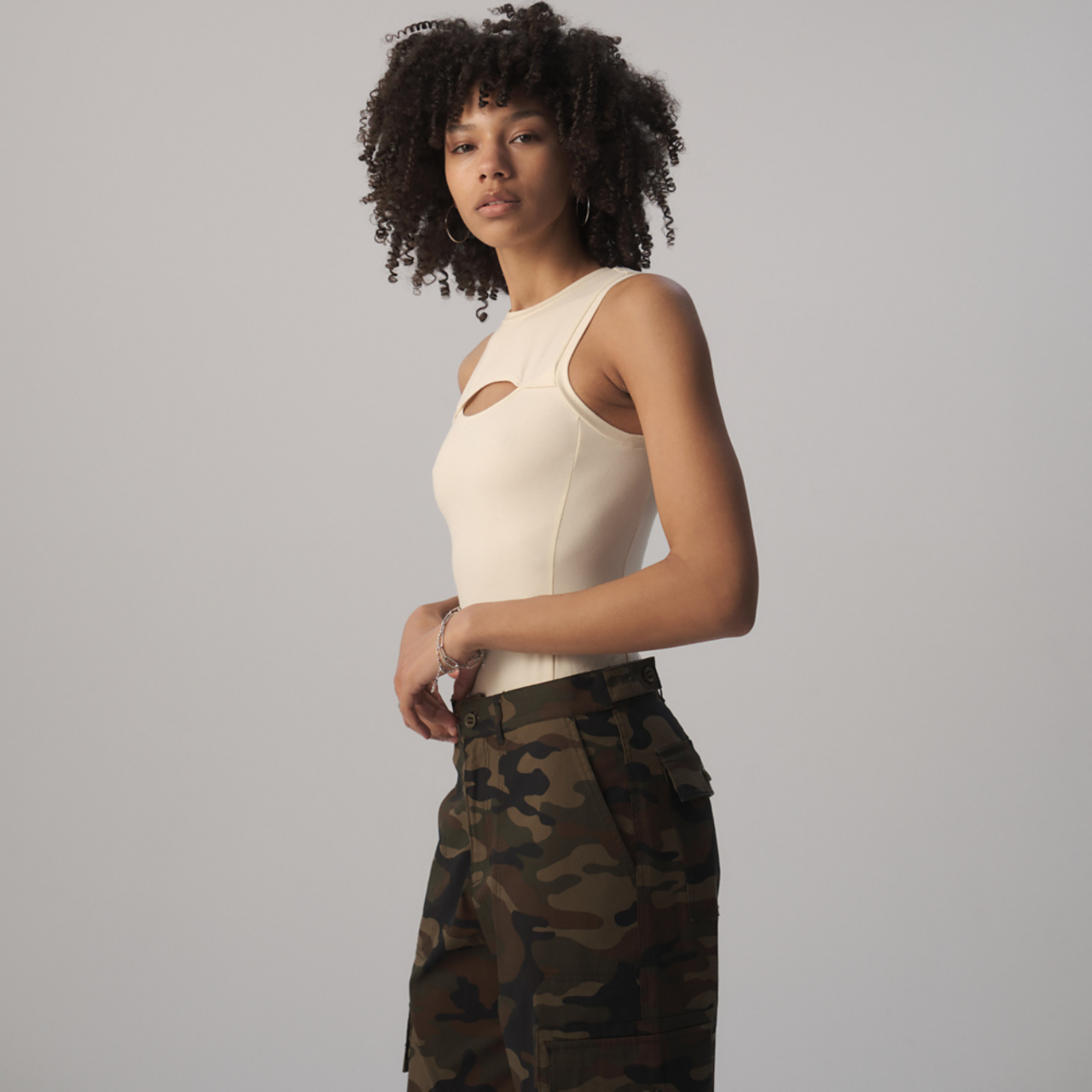 Cozi Cutout Bodysuit Image 3 of 5. Tap to open photo gallery.