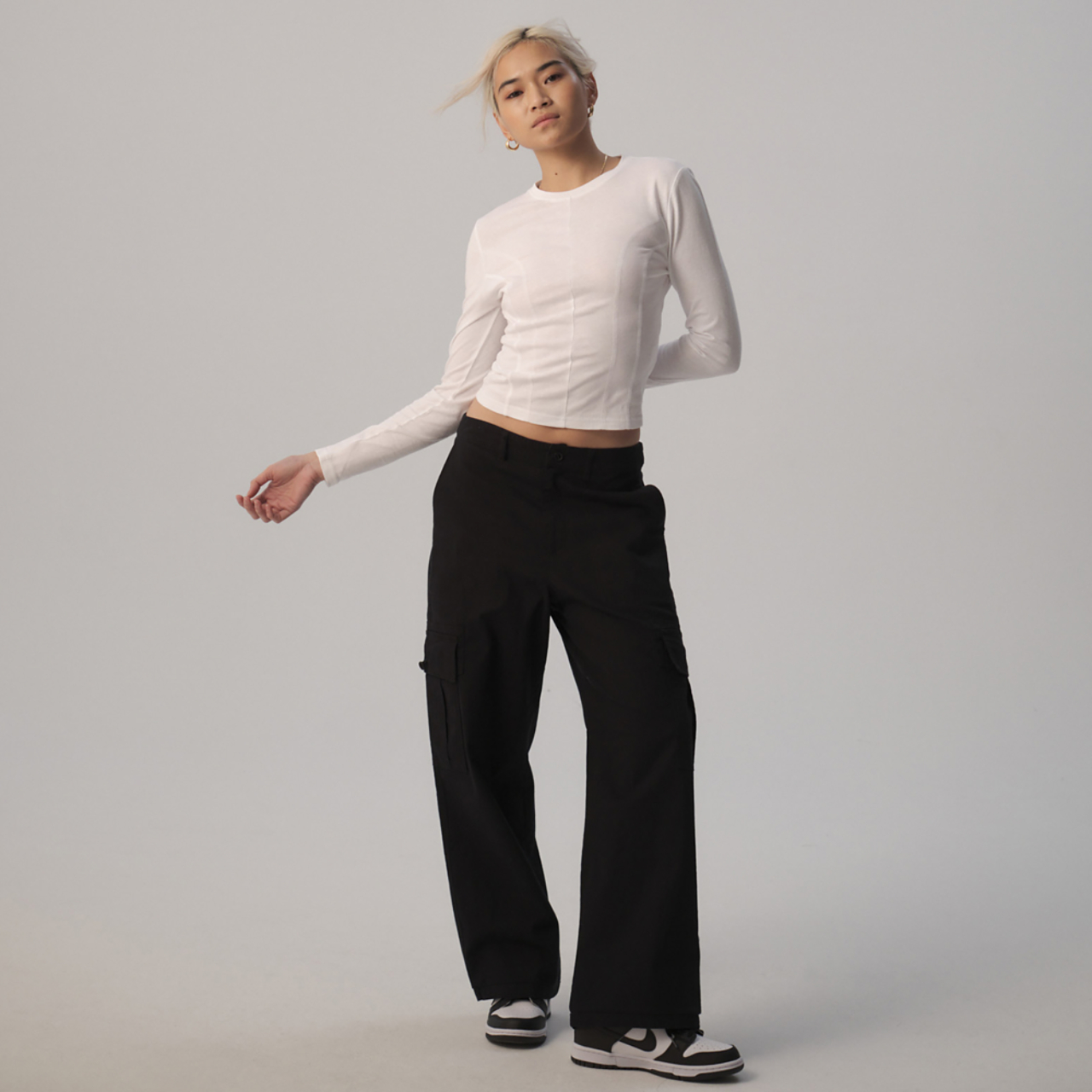 Cozi Sculpted Long Sleeve T-Shirt Image 5 of 5. Tap to open photo gallery.