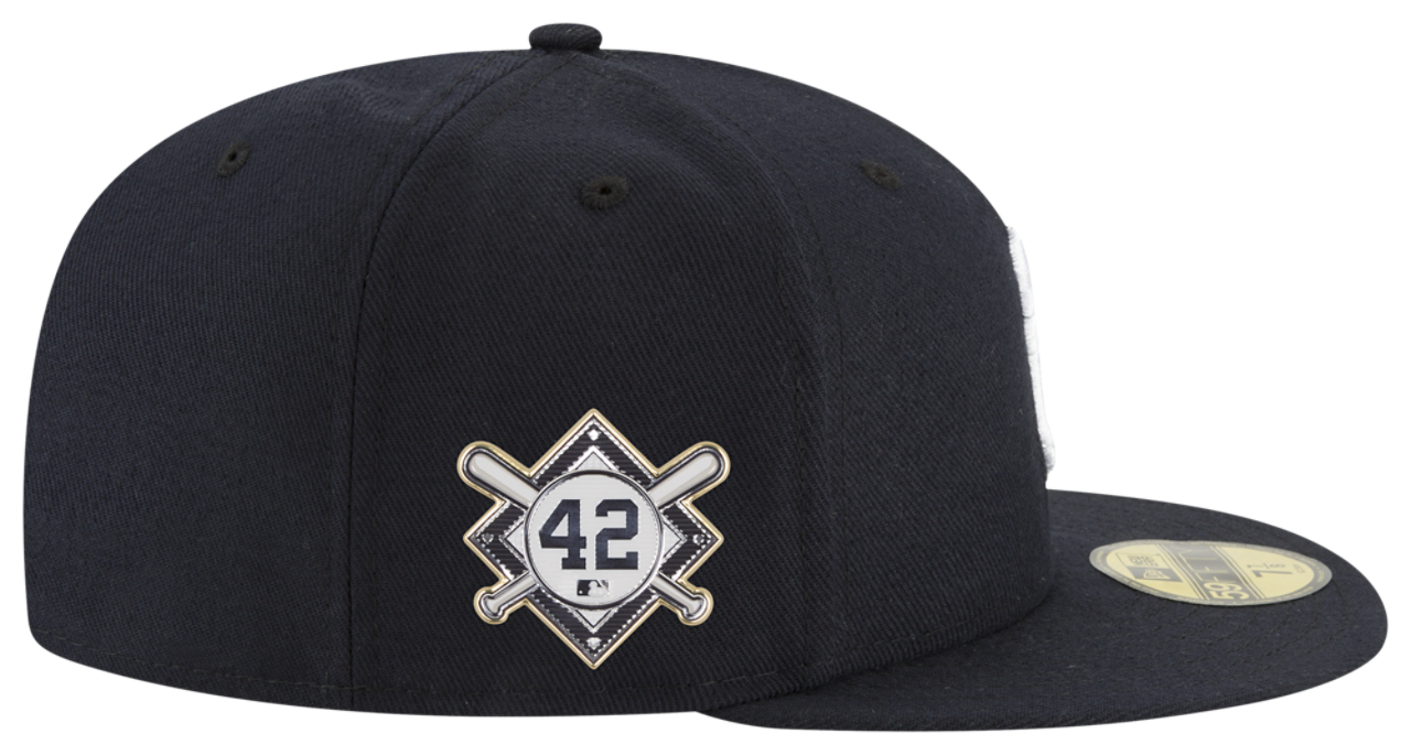 New Era Braves Jackie Robinson Fitted Cap Image 4 of 6. Tap to open photo gallery.