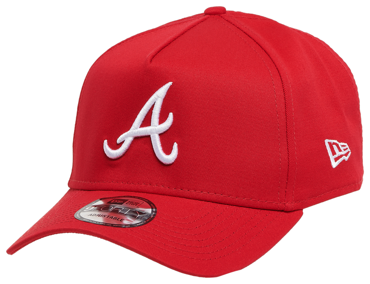 New Era Braves 9Forty A Frame Cap Image 1 of 6. Tap to open photo gallery.