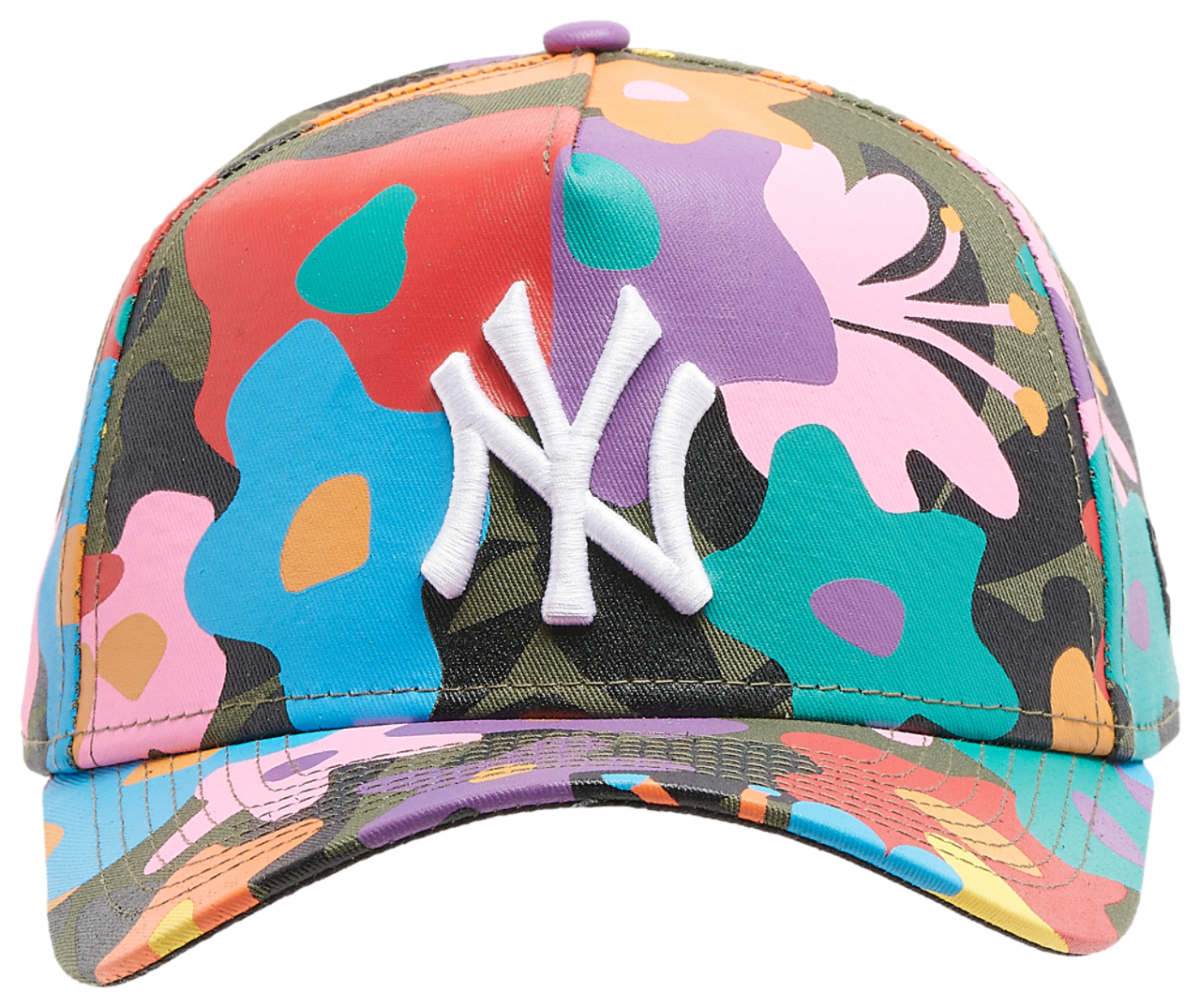 New Era Yankees A Frame Floral Camo Cap Image 2 of 5. Tap to open photo gallery.