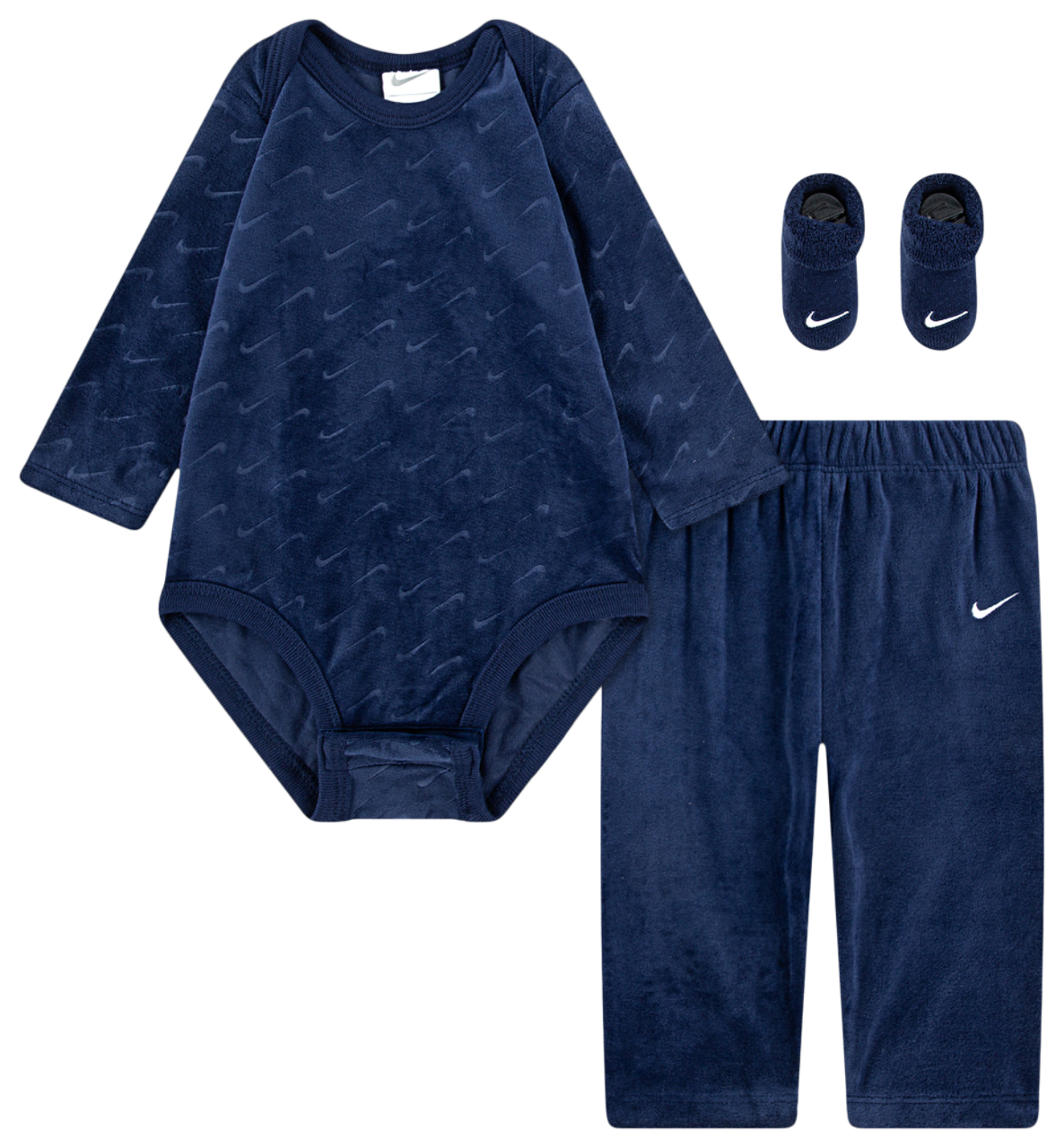 Nike 3 Piece Velour Swoosh Box Set Image 1 of 2. Tap to open photo gallery.