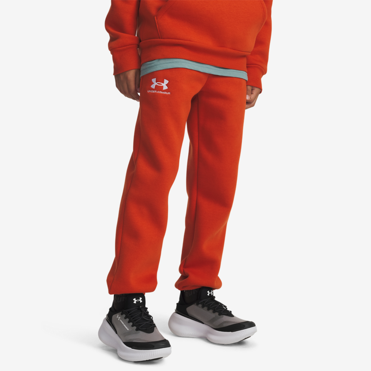 Under Armour Essential Fleece Joggers Image 1 of 3. Tap to open photo gallery.