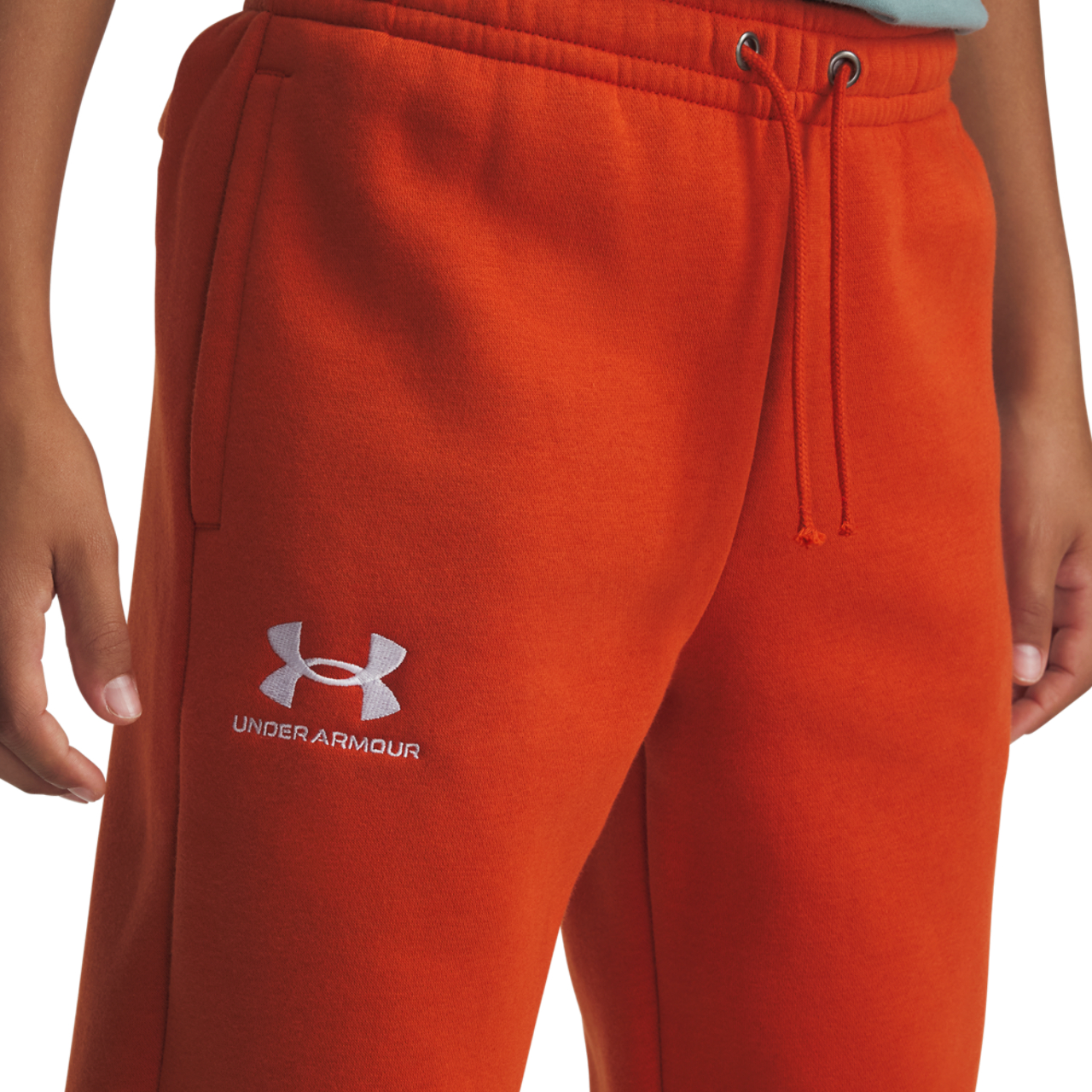 Under Armour Essential Fleece Joggers Image 3 of 3. Tap to open photo gallery.