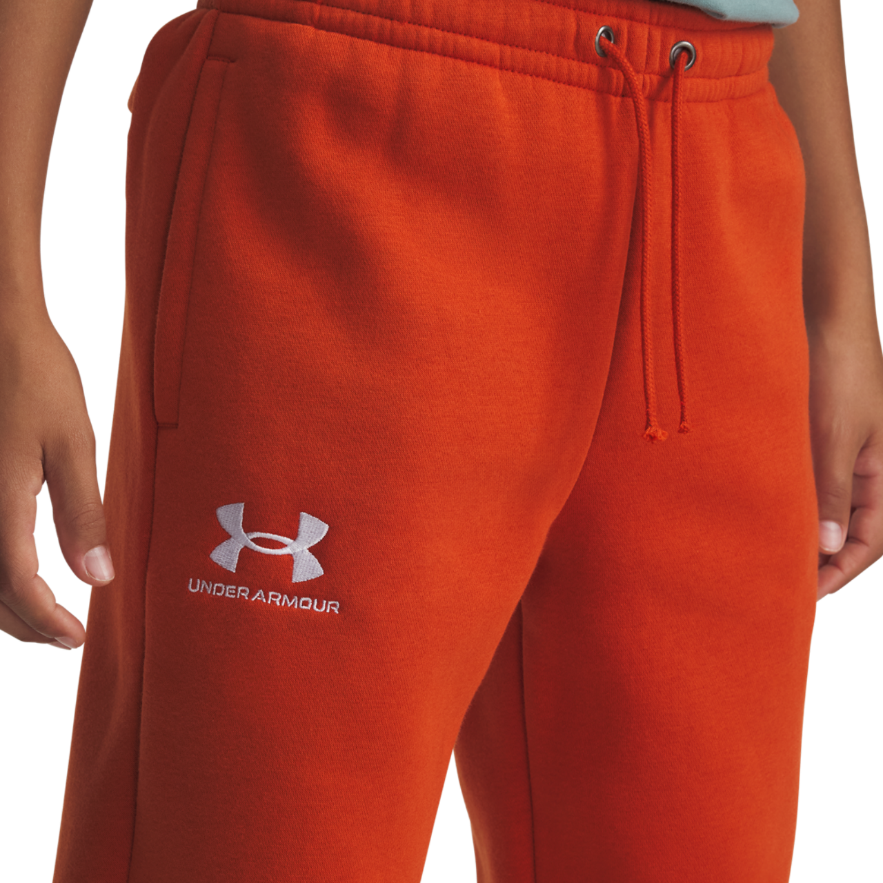 Under Armour Essential Fleece Joggers Image 3 of 3. Tap to open photo gallery.