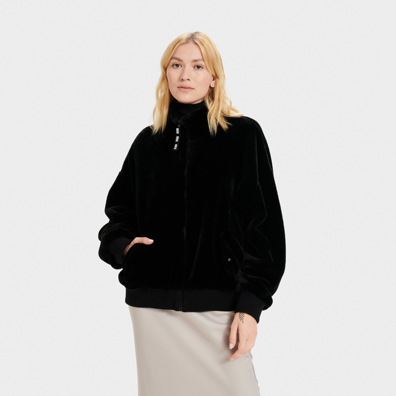 UGG Laken Sherpa Jacket Image 1 of 3. Tap to open photo gallery.