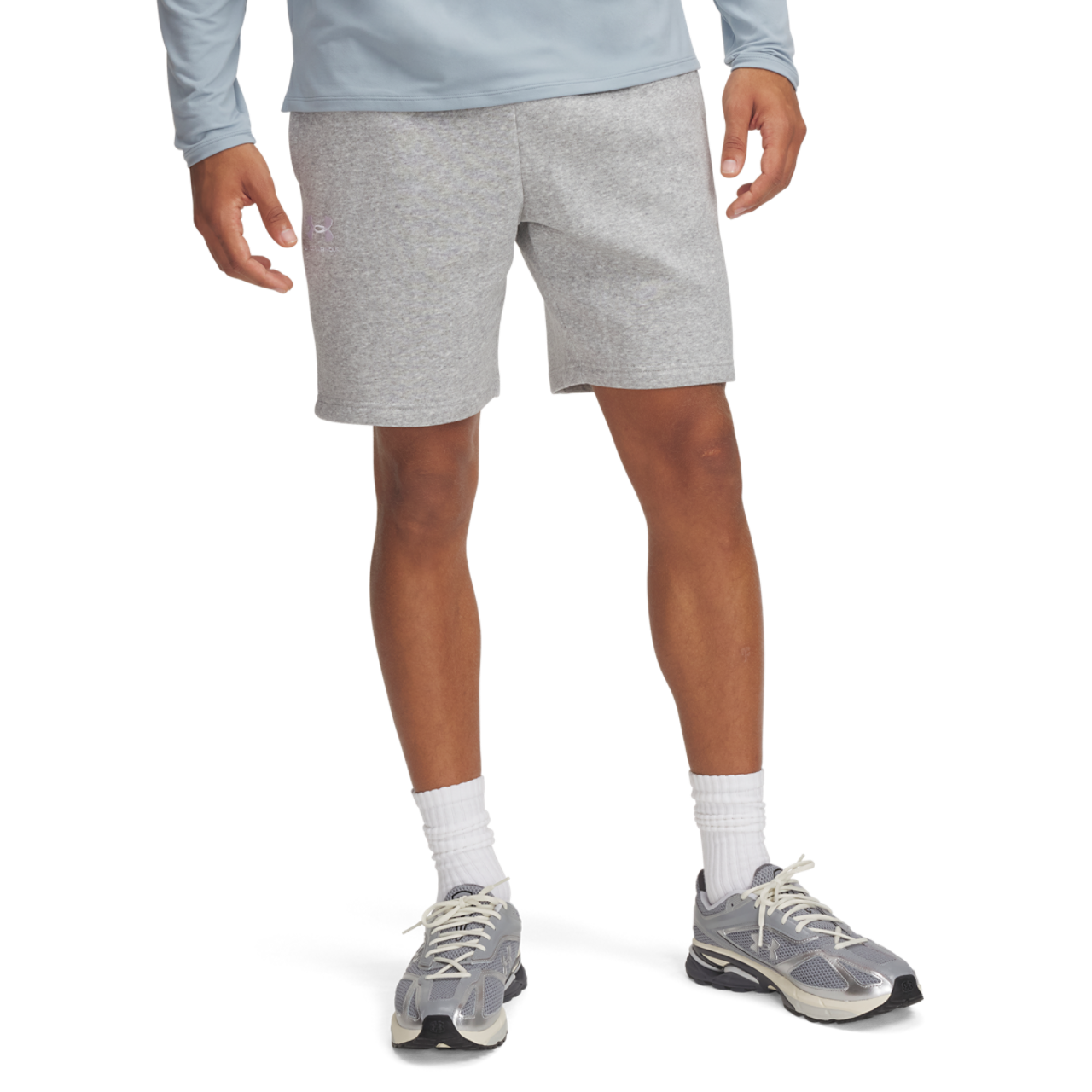 Under Armour Essential Fleece Shorts Image 1 of 3. Tap to open photo gallery.