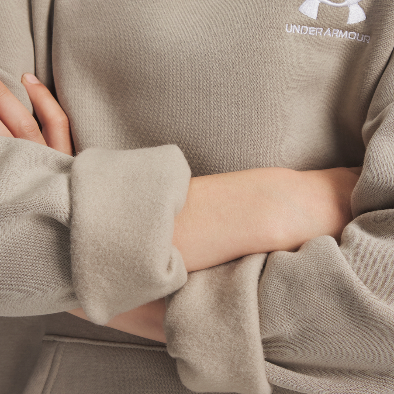 Under Armour Essential Fleece Hoodie Image 3 of 3. Tap to open photo gallery.