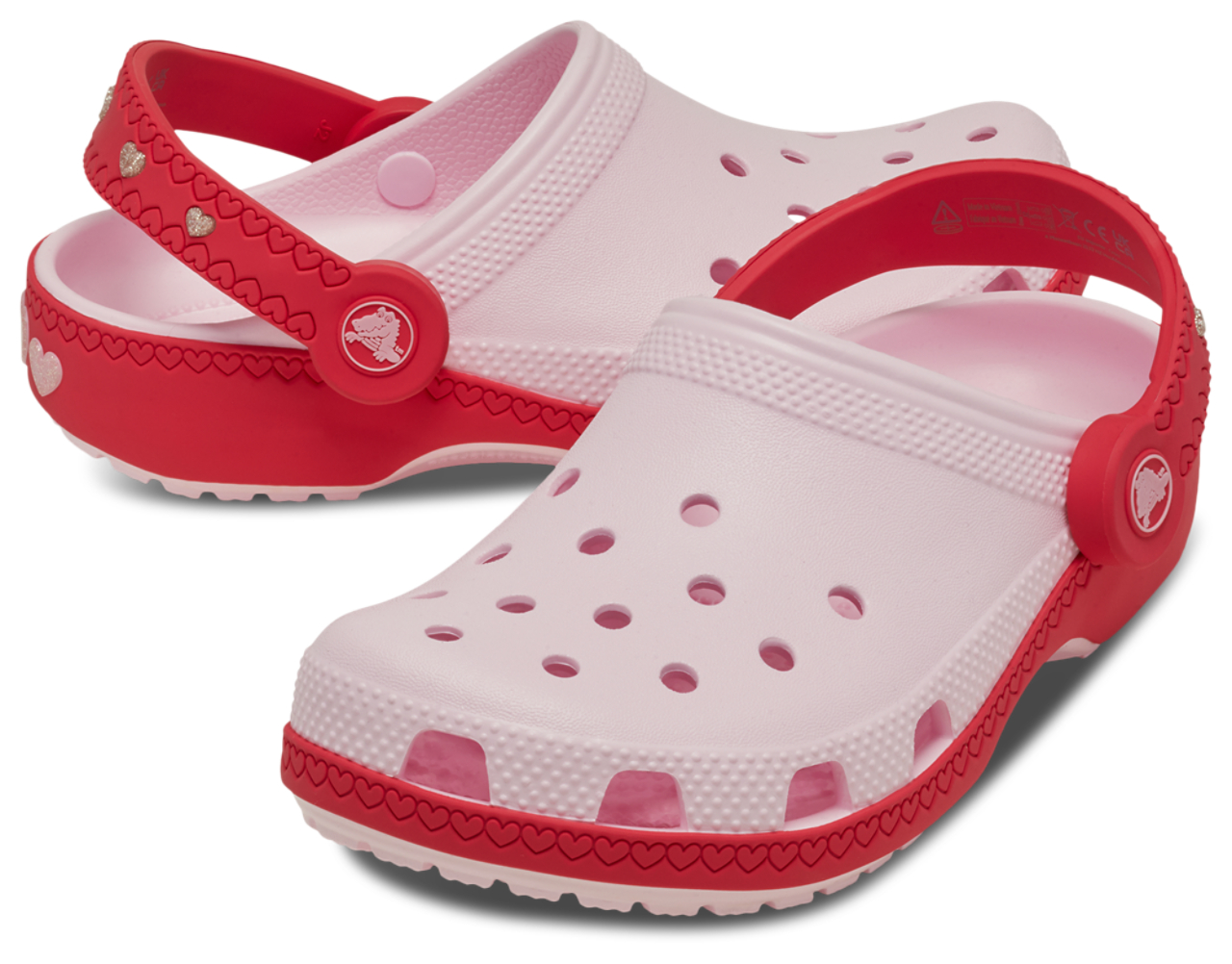 Crocs Vday Clogs With Heart Back Strap Image 5 of 7. Tap to open photo gallery.