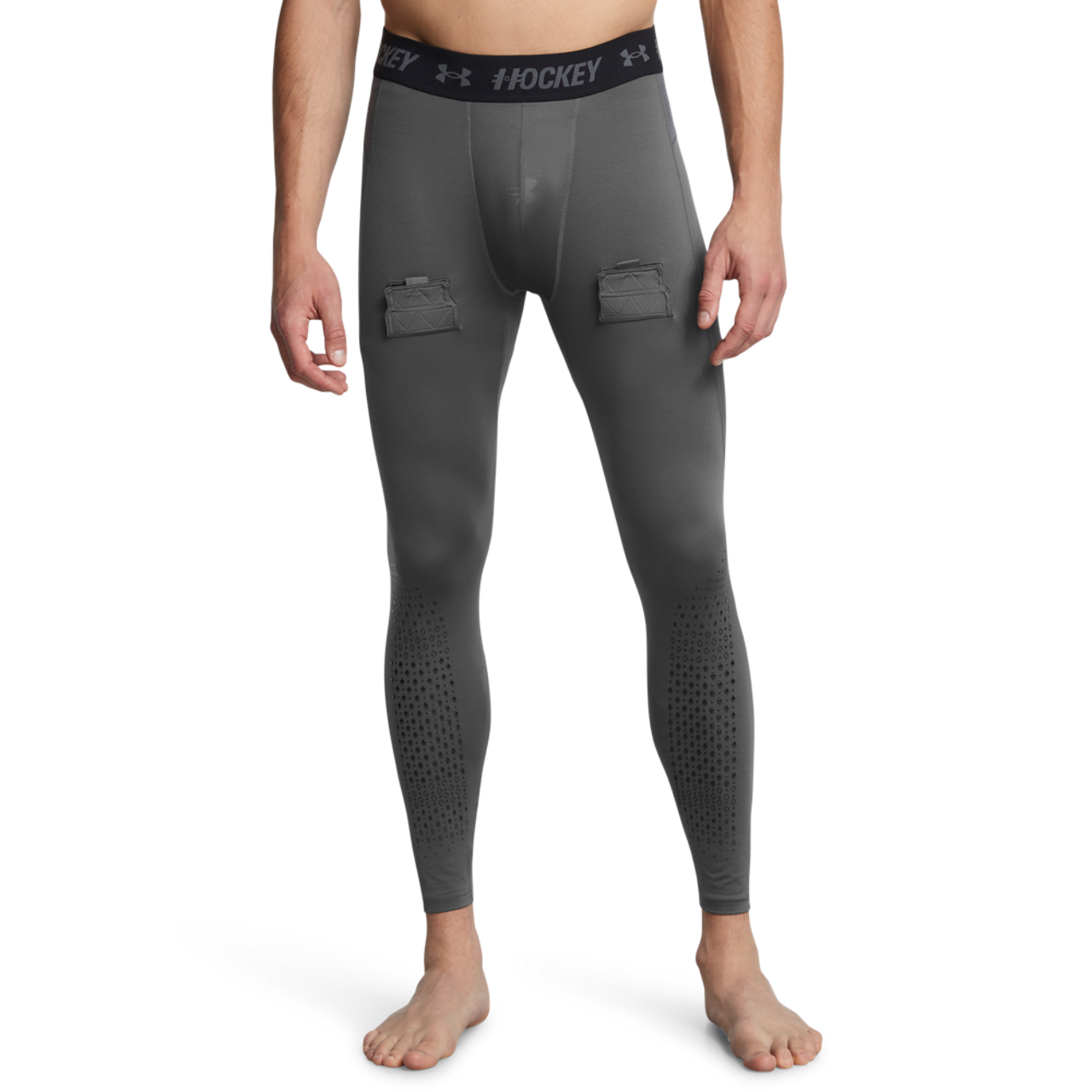 Under Armour Hockey Compression Leggings Image 1 of 2. Tap to open photo gallery.