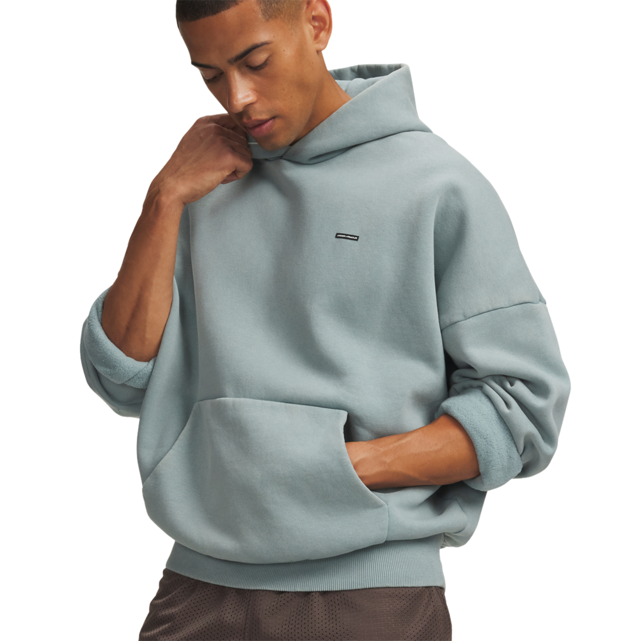 Under Armour Icon Heavyweight Fleece Wash Oversized Hoodie Image 3 of 3. Tap to open photo gallery.