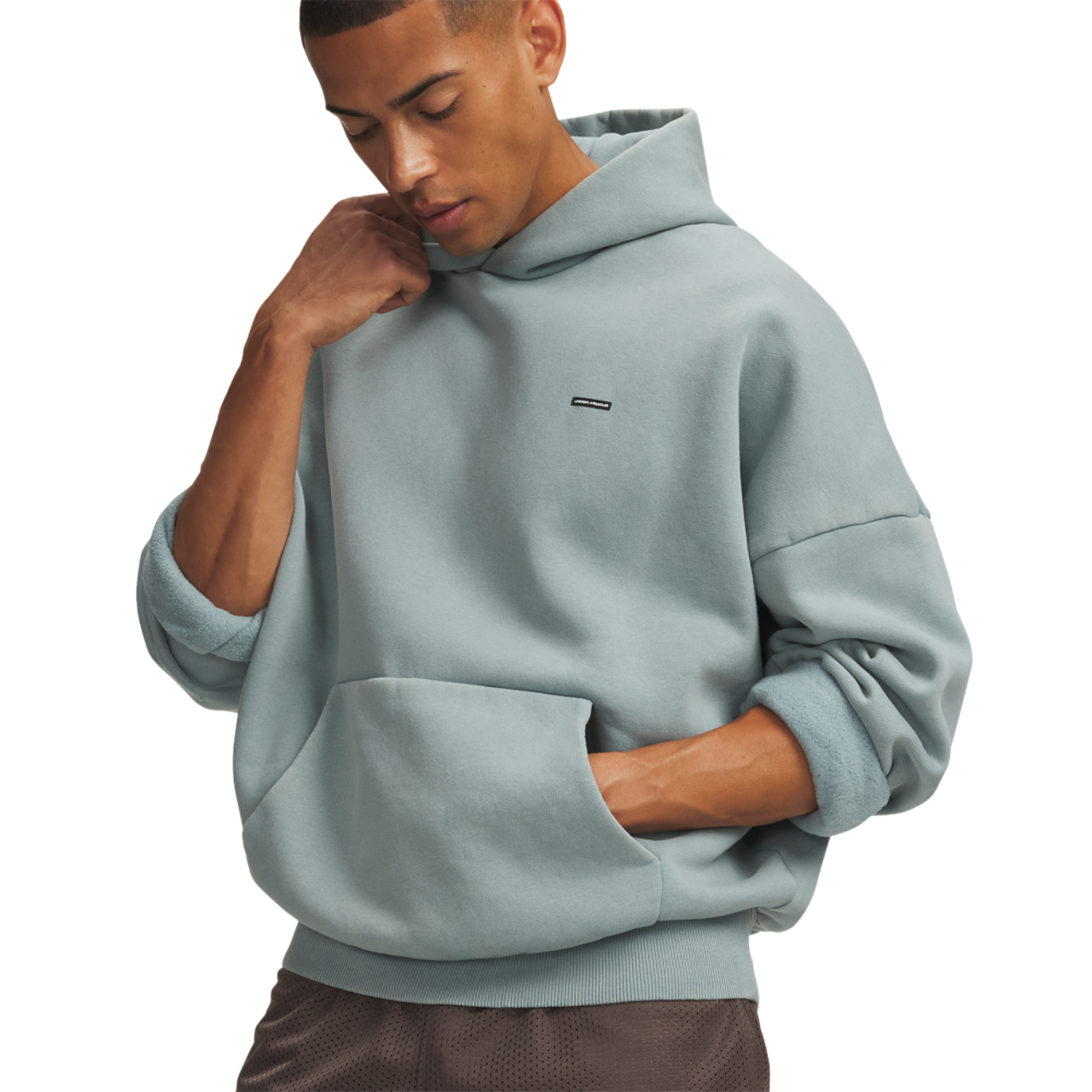 Under Armour Icon Heavyweight Fleece Wash Oversized Hoodie Image 3 of 3. Tap to open photo gallery.