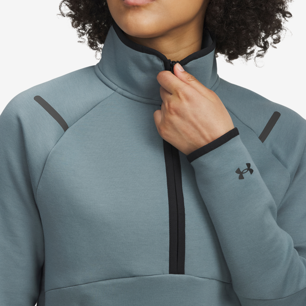 Under Armour Unstoppable Fleece Half-Zip Image 3 of 3. Tap to open photo gallery.