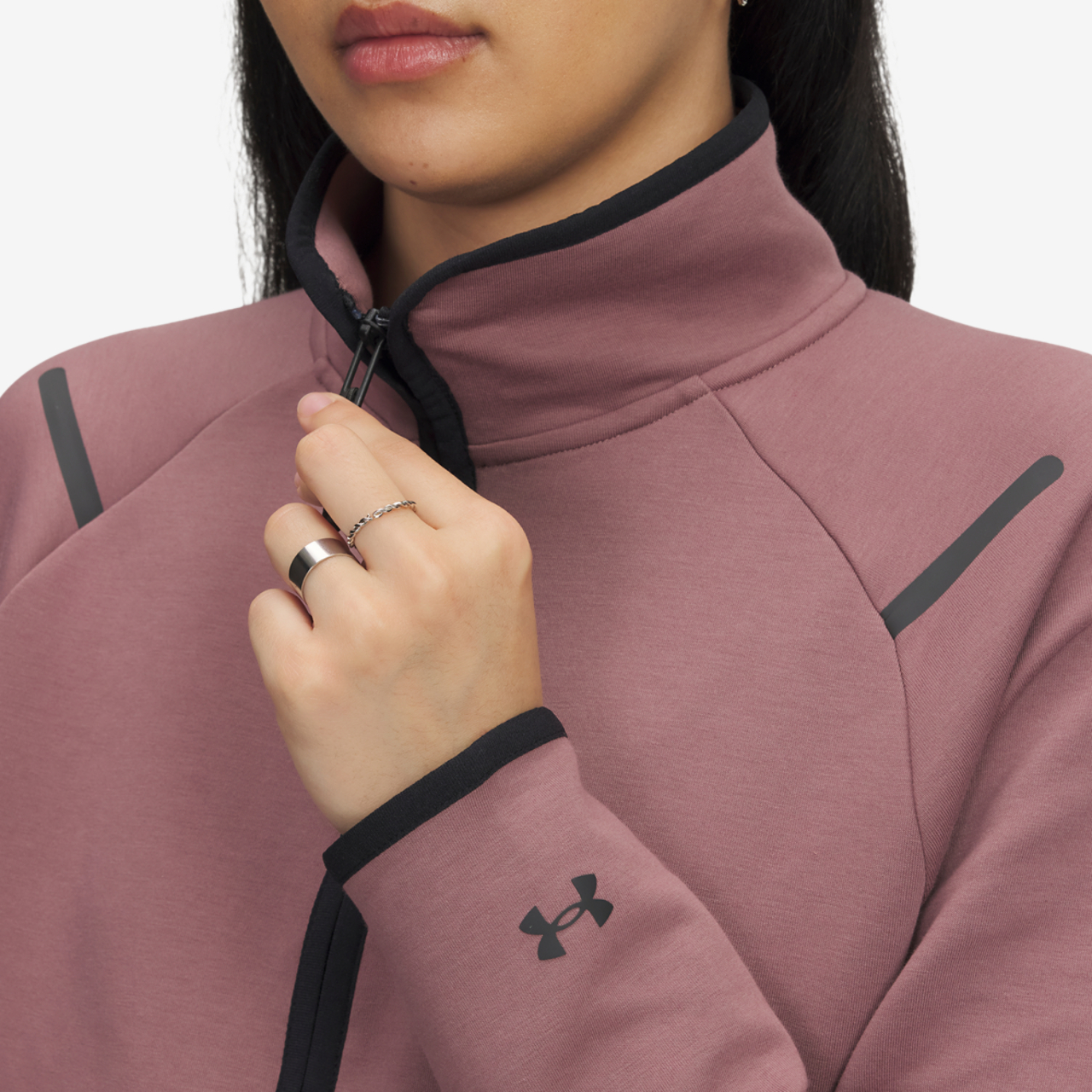 Under Armour Unstoppable Fleece Half-Zip Image 3 of 3. Tap to open photo gallery.