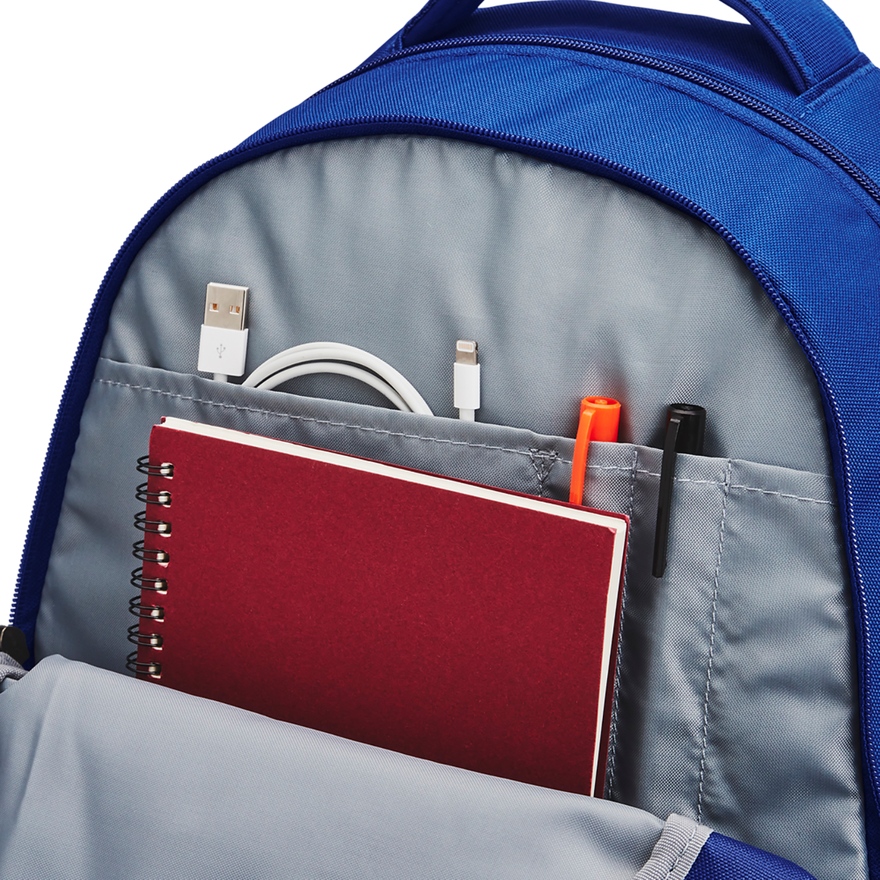 Under Armour Hustle Backpack 5.0 Image 3 of 6. Tap to open photo gallery.