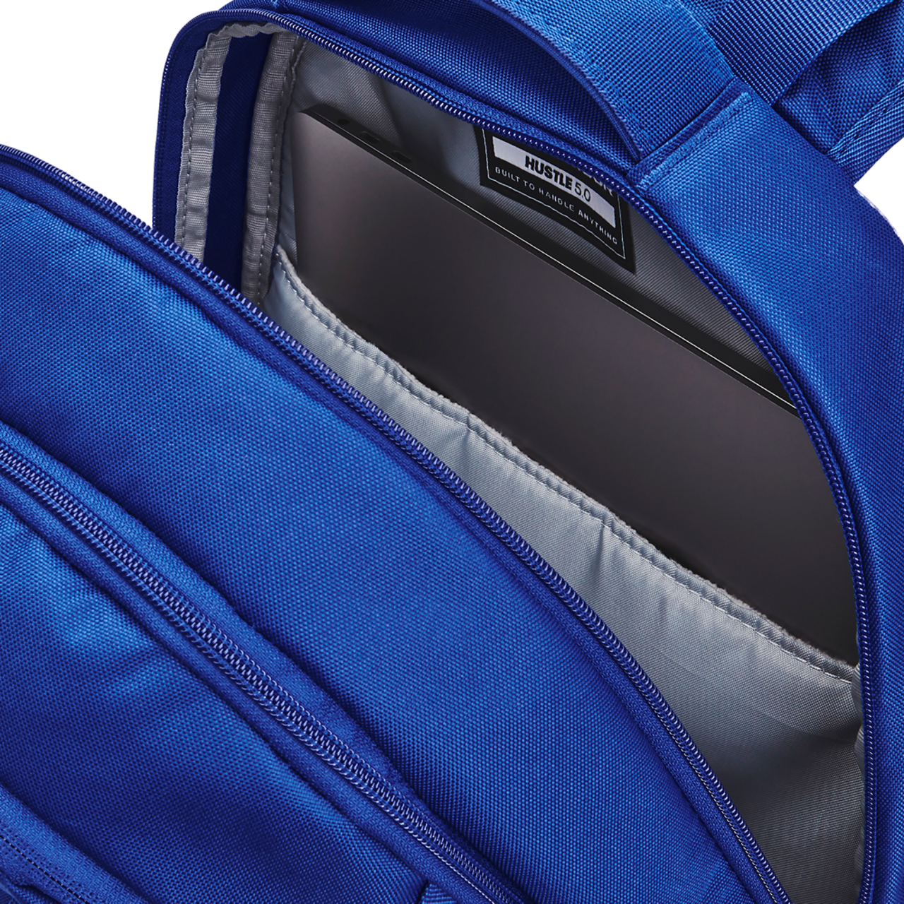 Under Armour Hustle Backpack 5.0 Image 4 of 6. Tap to open photo gallery.