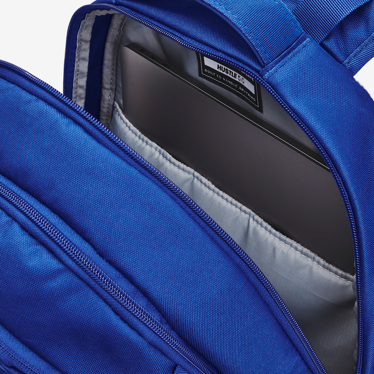 Under Armour Hustle Backpack 5.0 Image 4 of 6. Tap to open photo gallery.