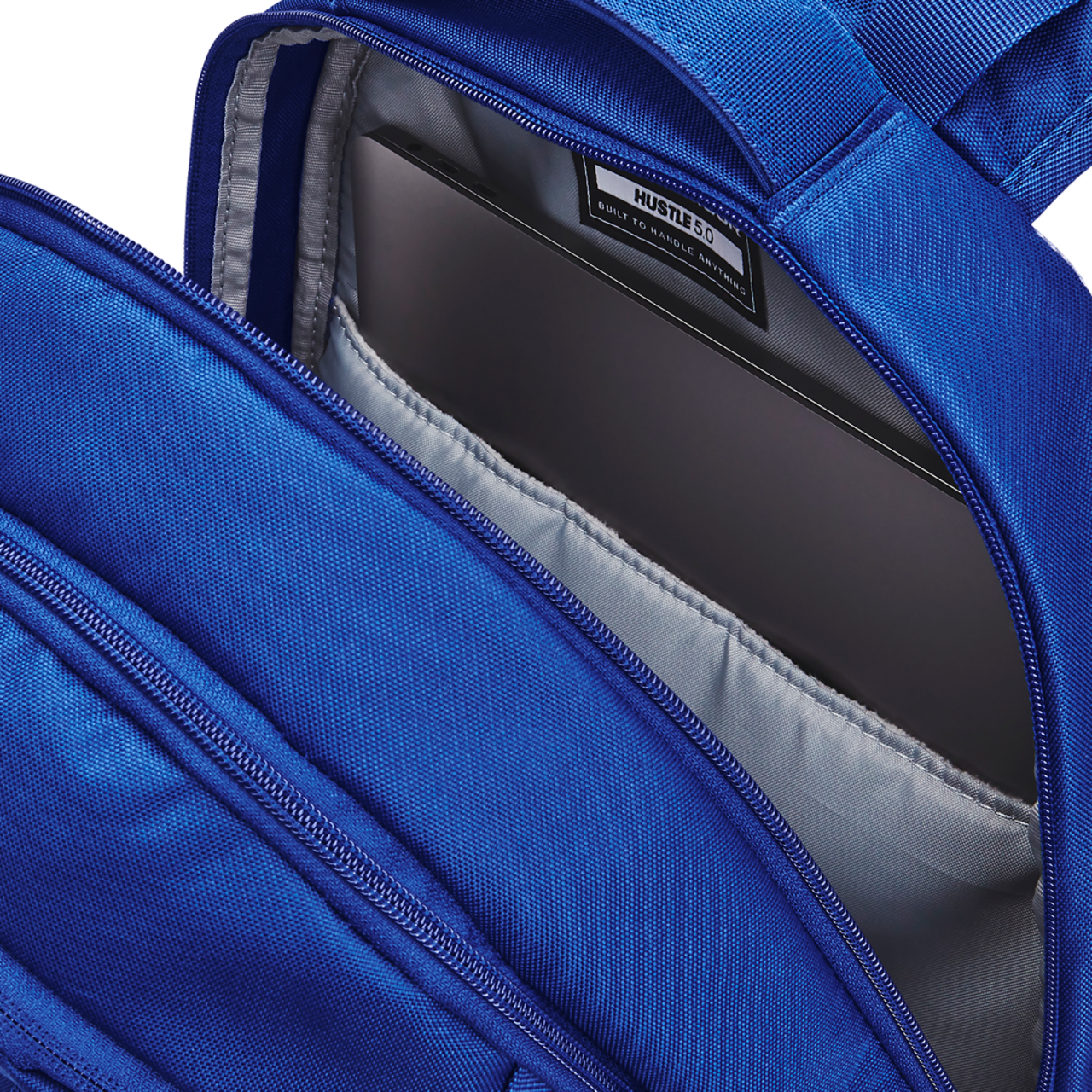 Under Armour Hustle Backpack 5.0 Image 4 of 6. Tap to open photo gallery.