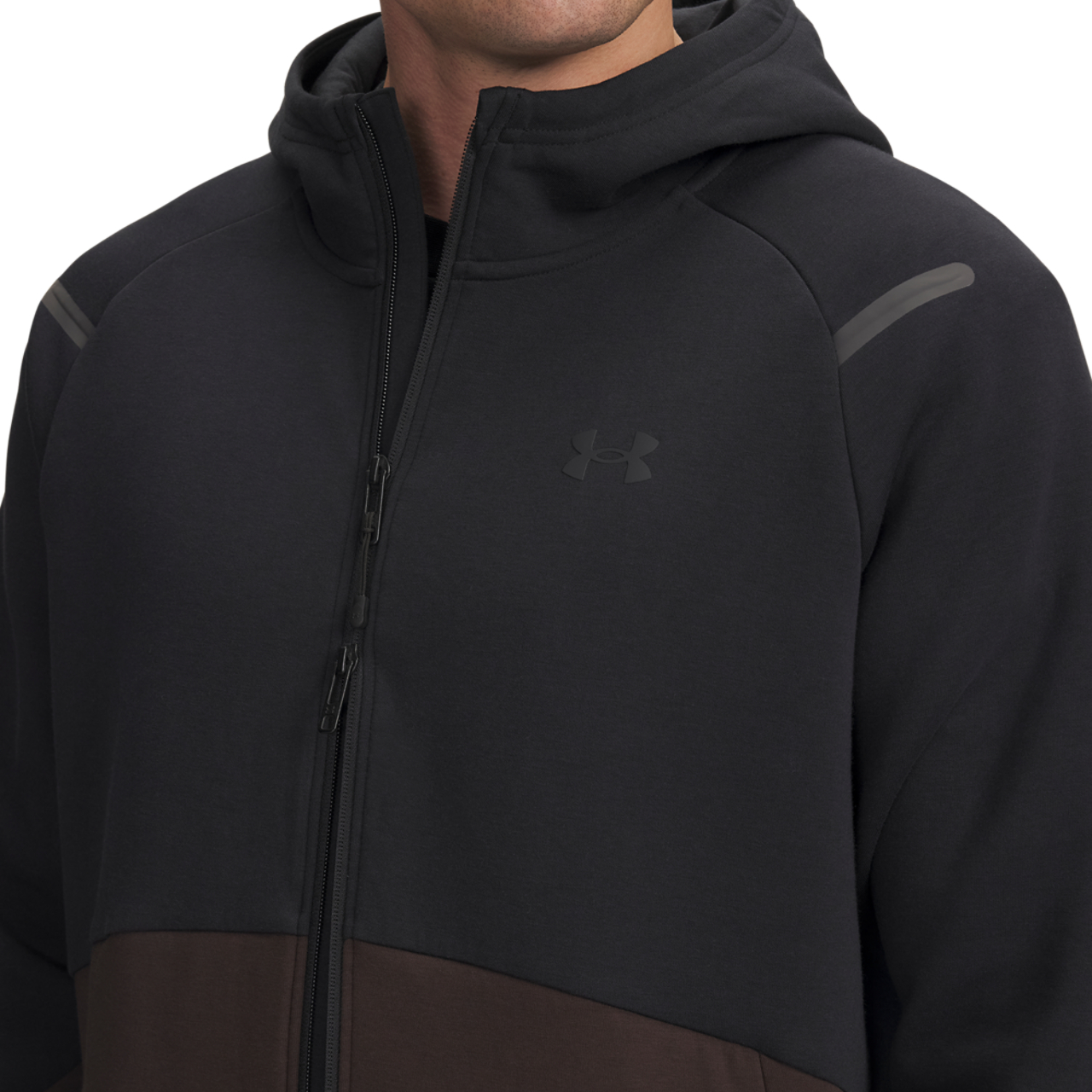Under Armour Unstoppable Fleece Full-Zip Hoodie Image 3 of 3. Tap to open photo gallery.