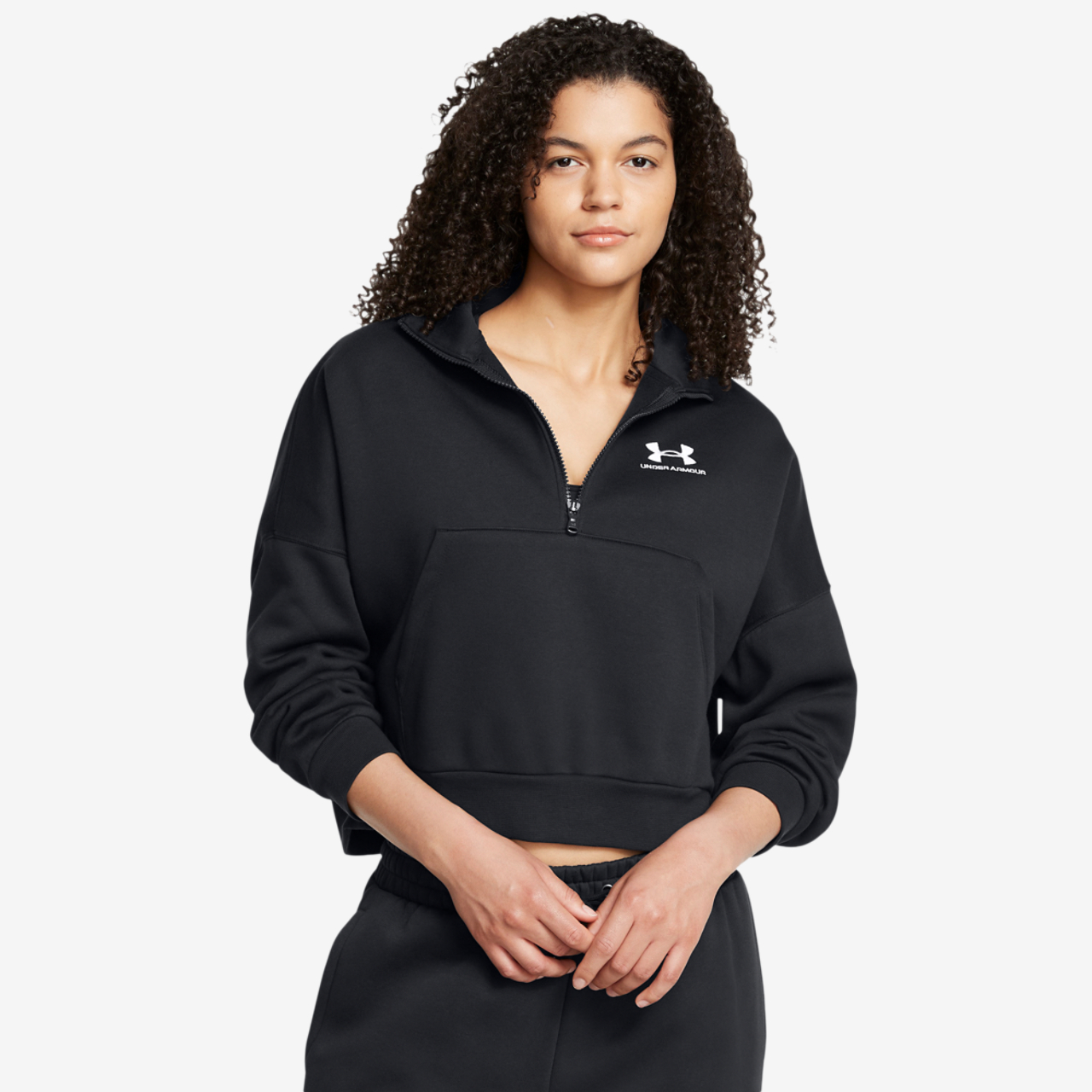 Under Armour Icon Fleece Oversized Half-Zip Image 1 of 3. Tap to open photo gallery.