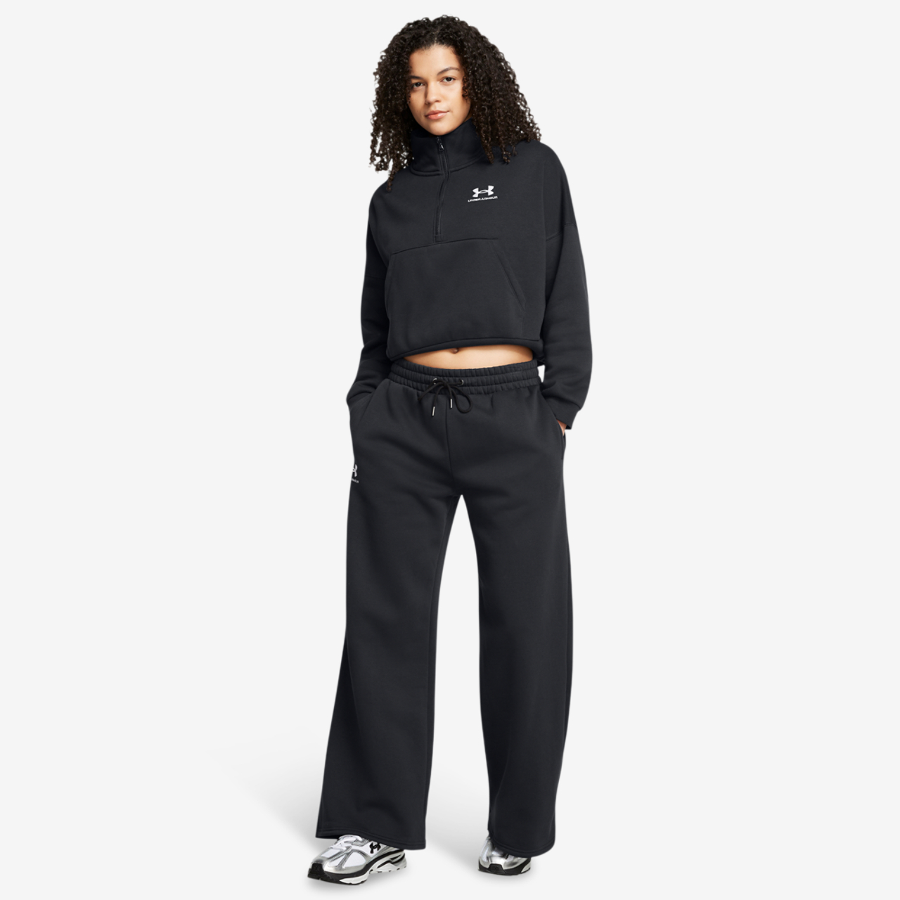 Under Armour Icon Fleece Oversized Half-Zip Image 3 of 3. Tap to open photo gallery.