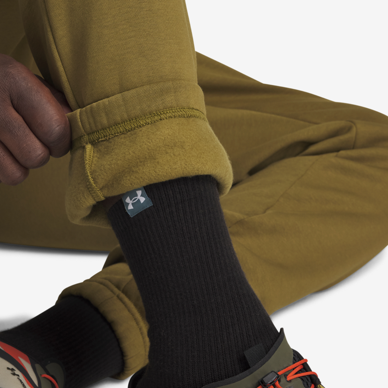 Under Armour Essential Fleece Joggers Image 3 of 3. Tap to open photo gallery.