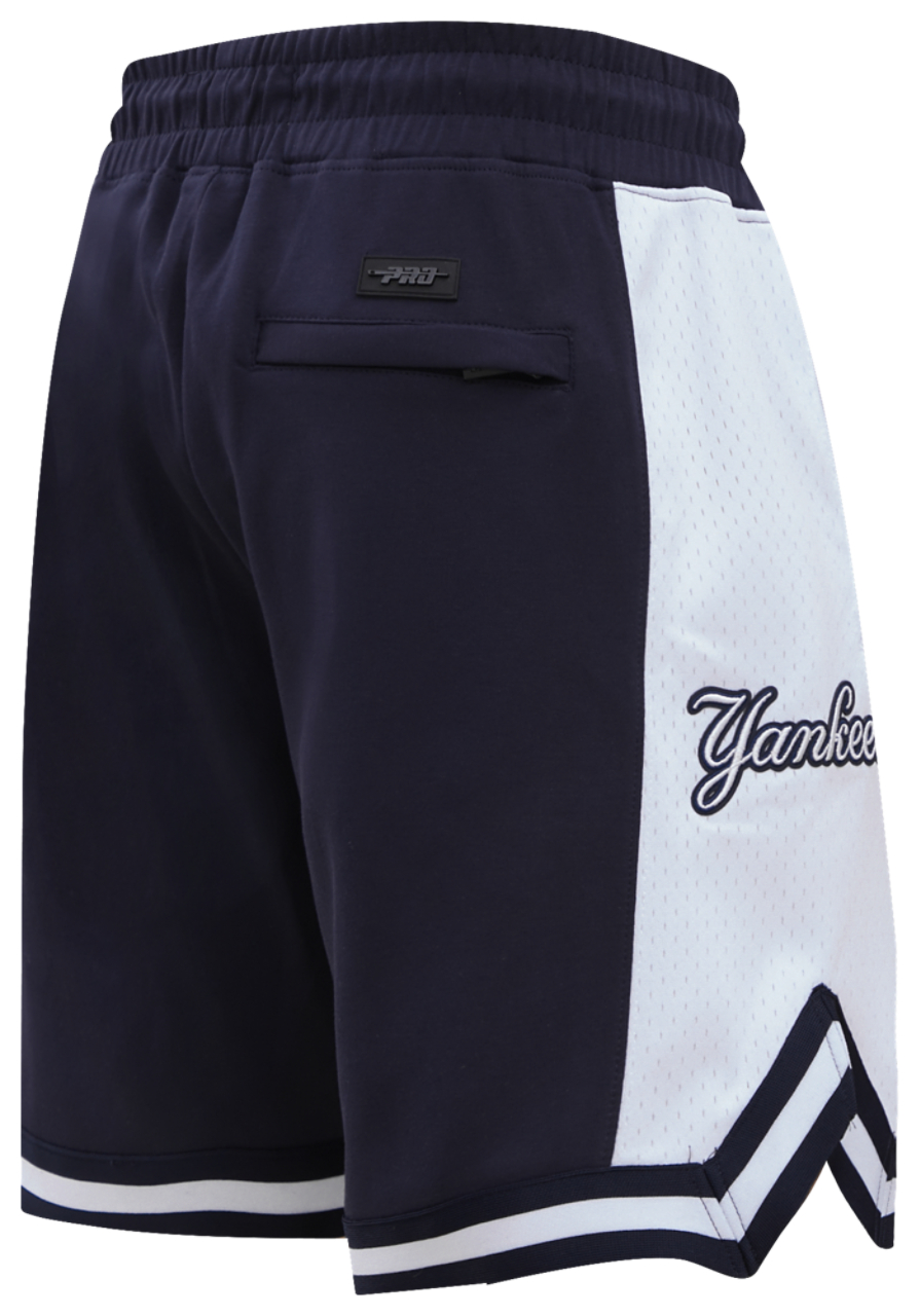 Pro Standard Yankees Script Tail DK 2.0 Shorts Image 4 of 11. Tap to open photo gallery.