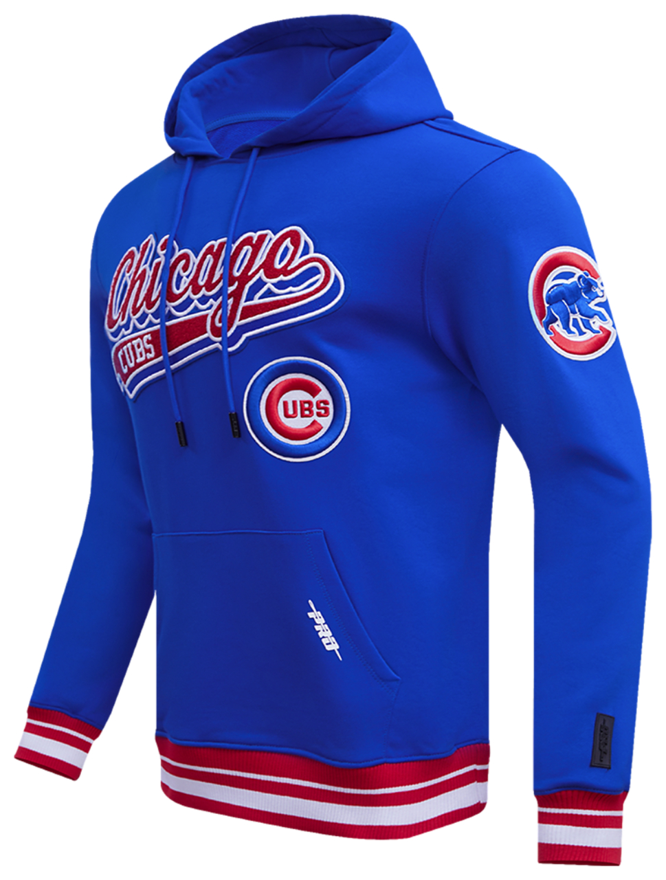 Pro Standard CUBS SCRIPT TAIL RIB FLC PO HOODIE Image 3 of 8. Tap to open photo gallery.