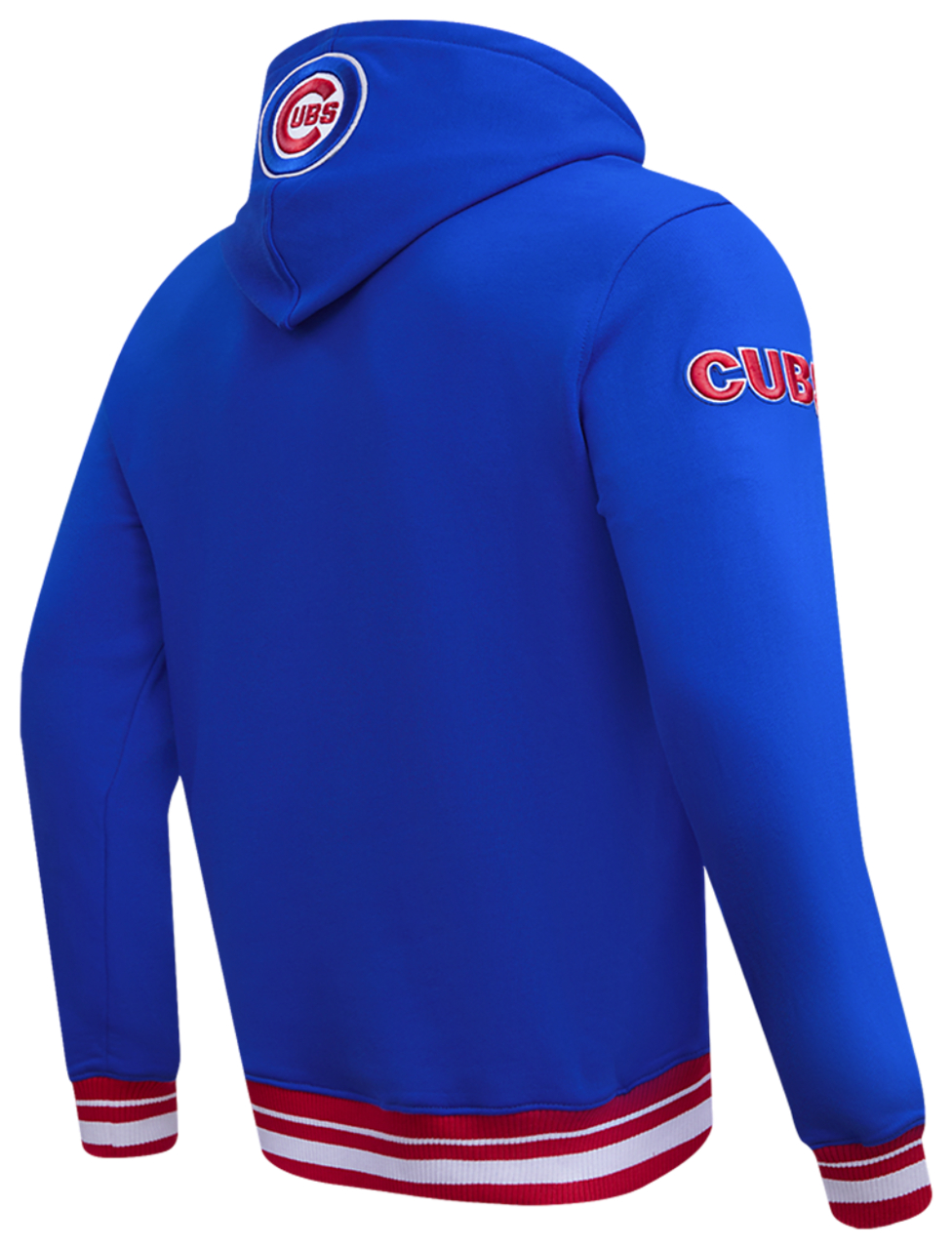 Pro Standard CUBS SCRIPT TAIL RIB FLC PO HOODIE Image 4 of 8. Tap to open photo gallery.