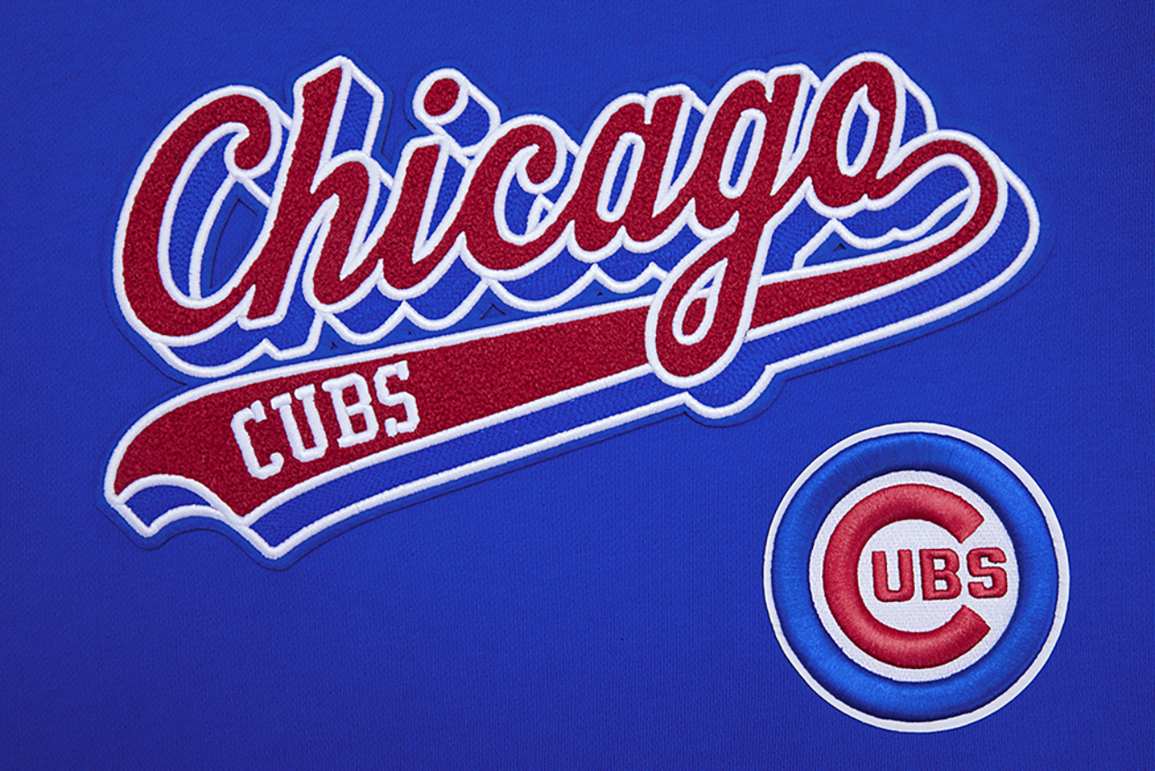 Pro Standard CUBS SCRIPT TAIL RIB FLC PO HOODIE Image 6 of 8. Tap to open photo gallery.