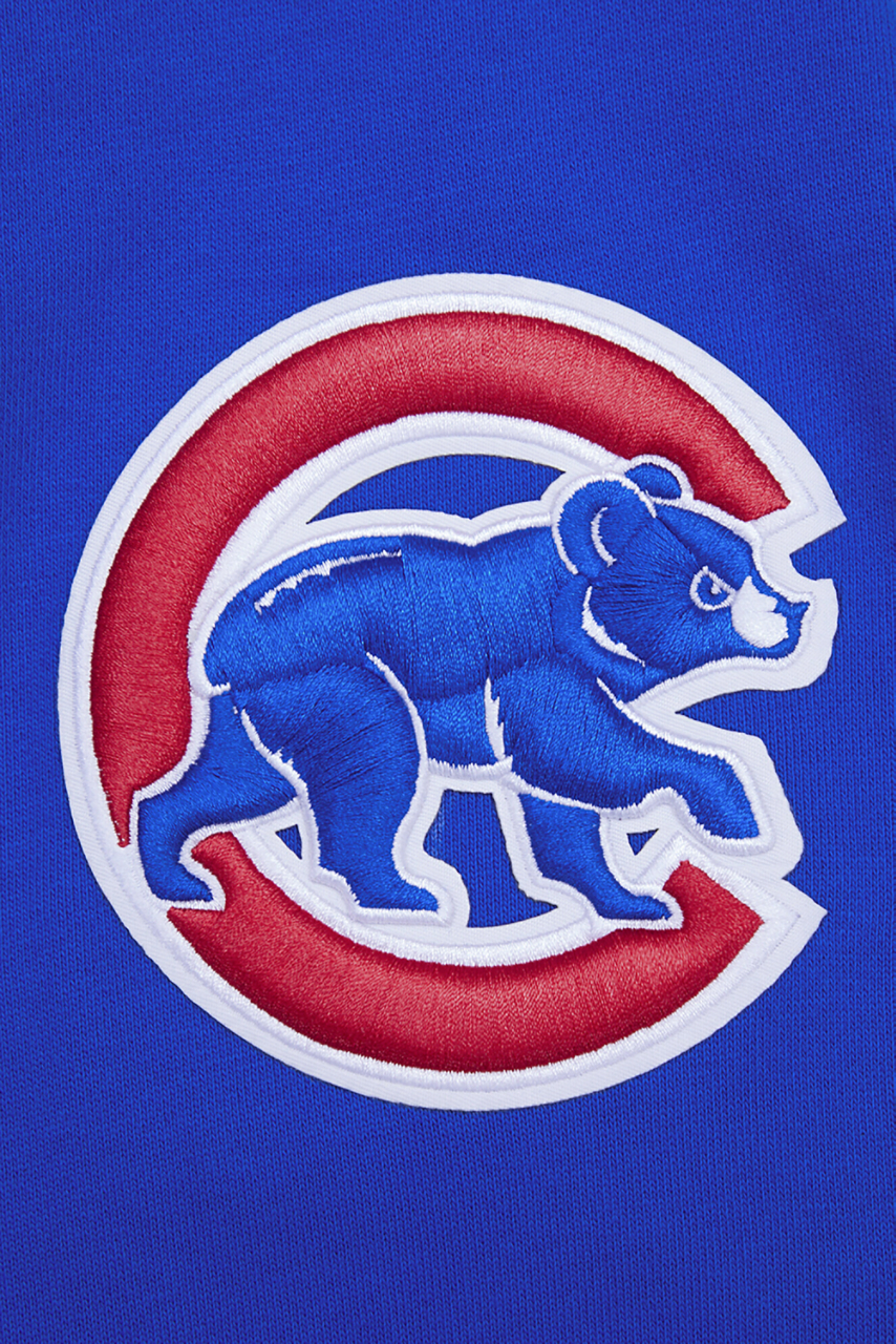 Pro Standard CUBS SCRIPT TAIL RIB FLC PO HOODIE Image 7 of 8. Tap to open photo gallery.