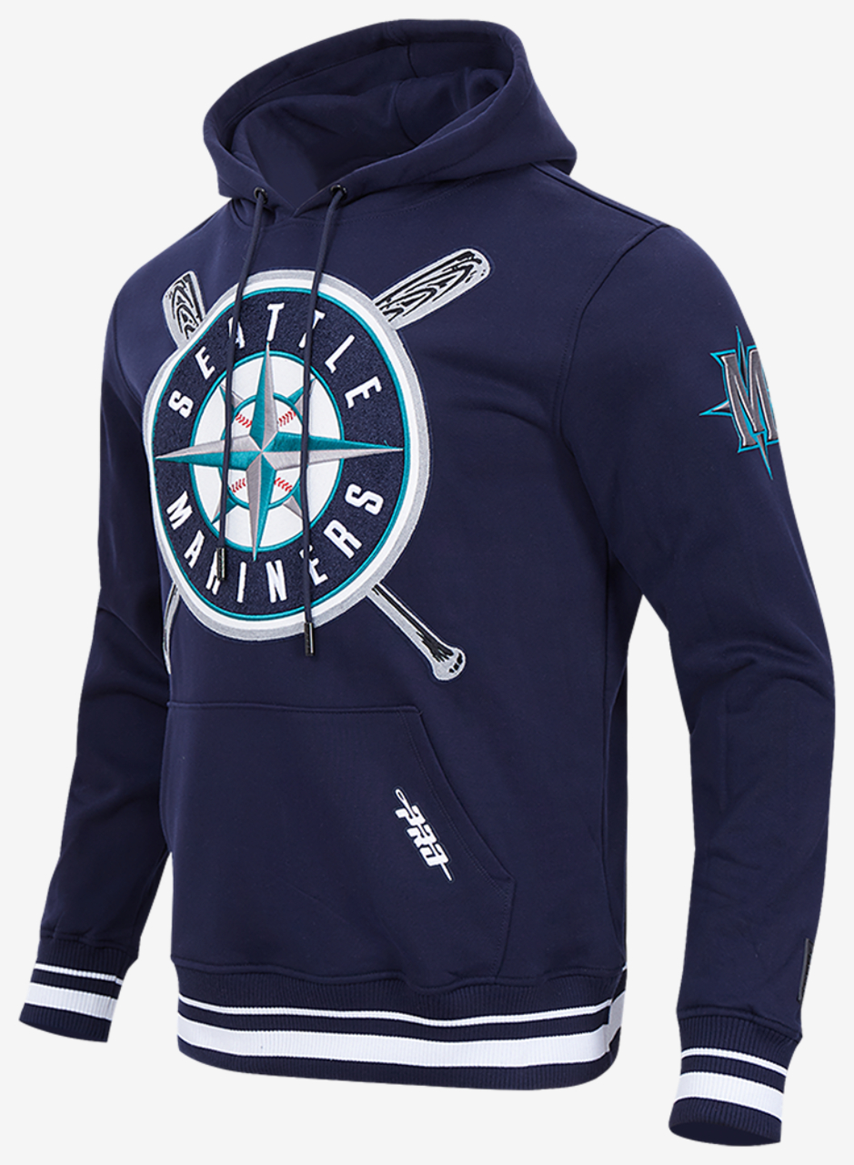 Pro Standard MARINERS MASH UP RIB FLC PO HOODIE Image 3 of 8. Tap to open photo gallery.