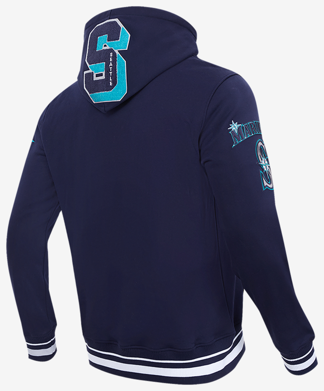 Pro Standard MARINERS MASH UP RIB FLC PO HOODIE Image 4 of 8. Tap to open photo gallery.