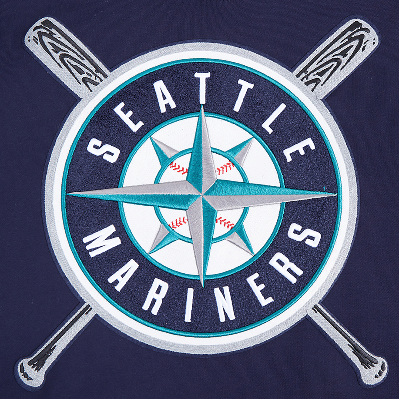 Pro Standard MARINERS MASH UP RIB FLC PO HOODIE Image 5 of 8. Tap to open photo gallery.