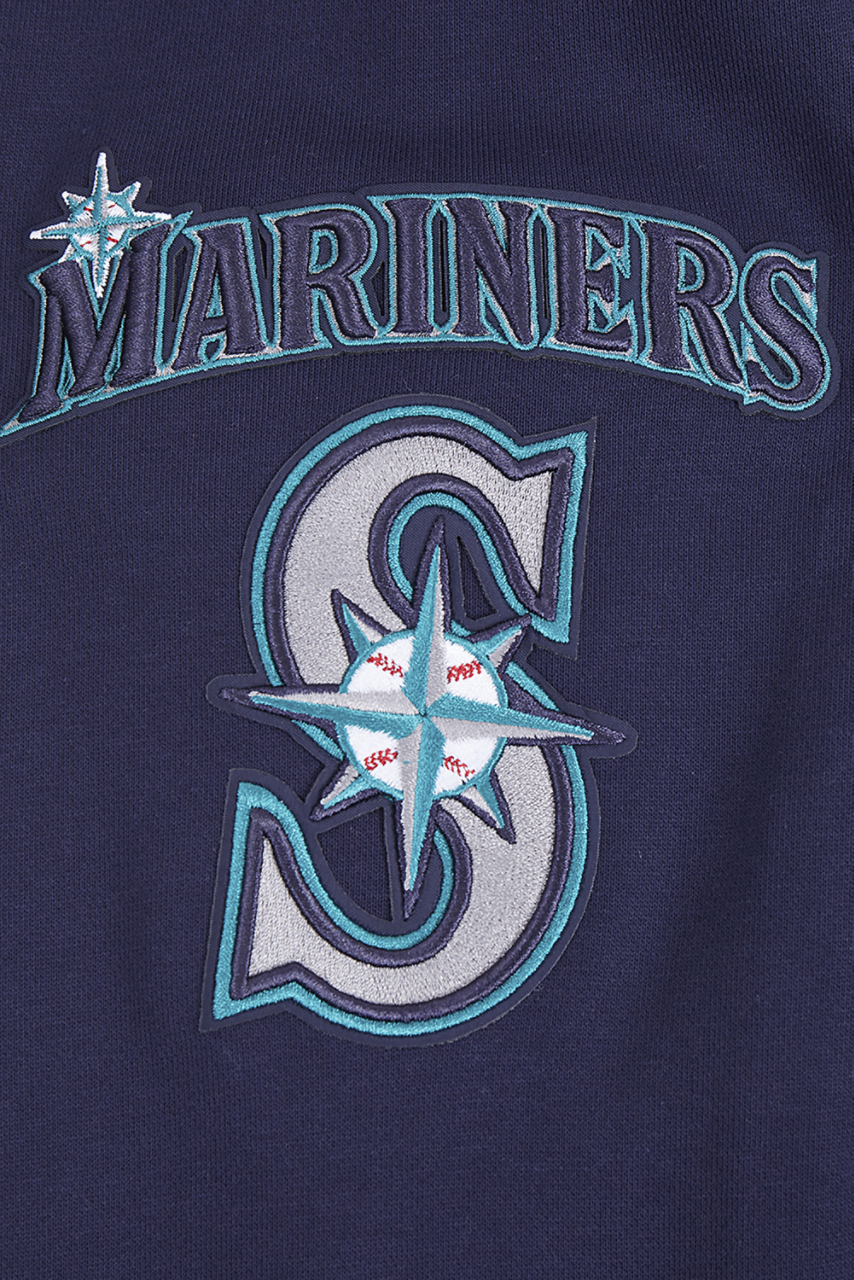 Pro Standard MARINERS MASH UP RIB FLC PO HOODIE Image 6 of 8. Tap to open photo gallery.