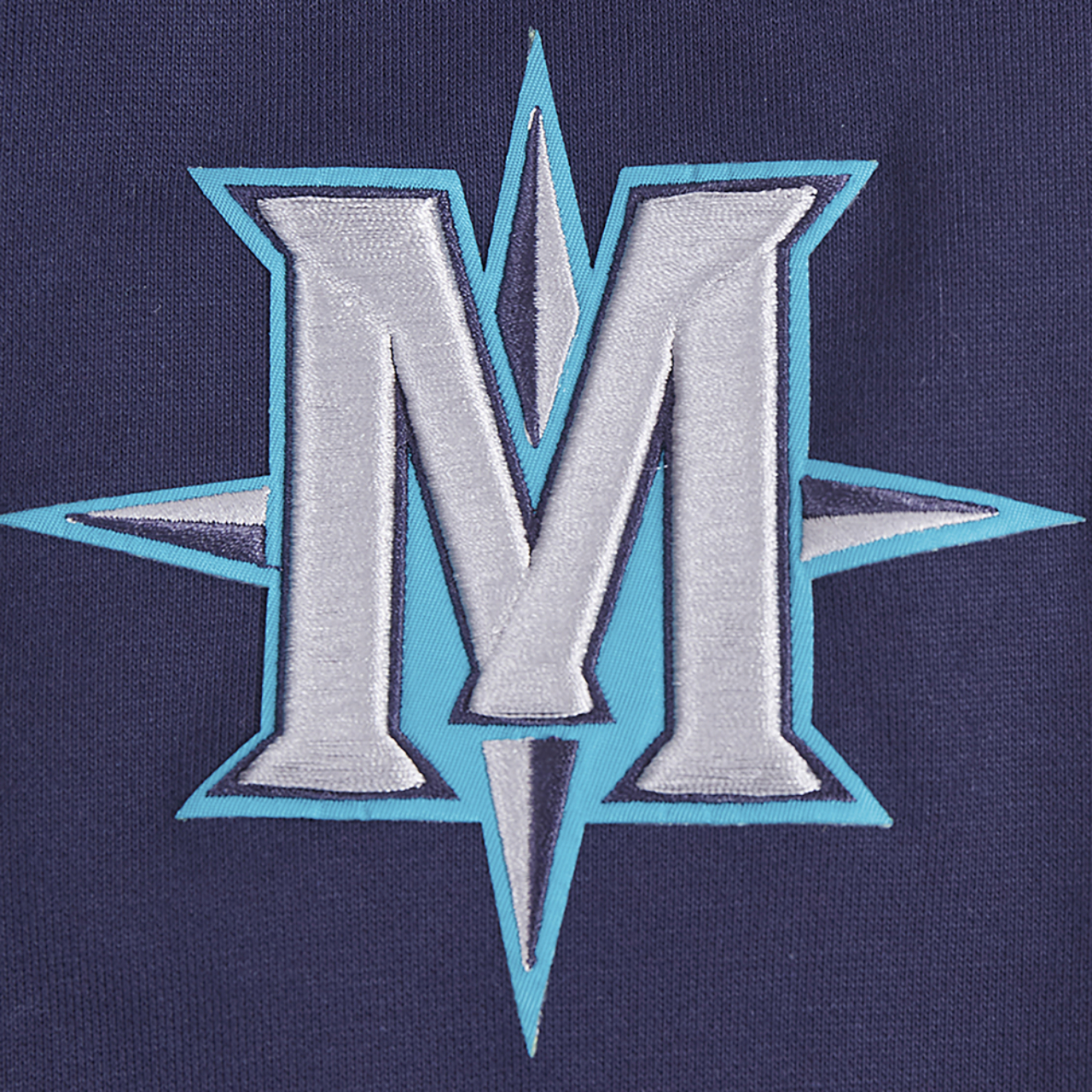 Pro Standard MARINERS MASH UP RIB FLC PO HOODIE Image 7 of 8. Tap to open photo gallery.