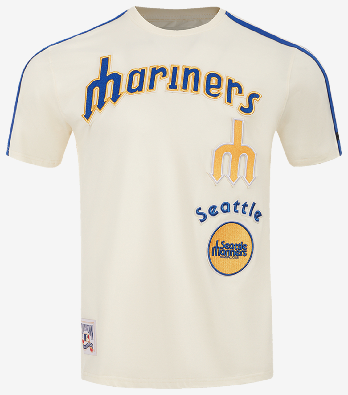Pro Standard MARINERS RETRO CLASSIC SJ STRIPED TEE V2 Image 1 of 5. Tap to open photo gallery.