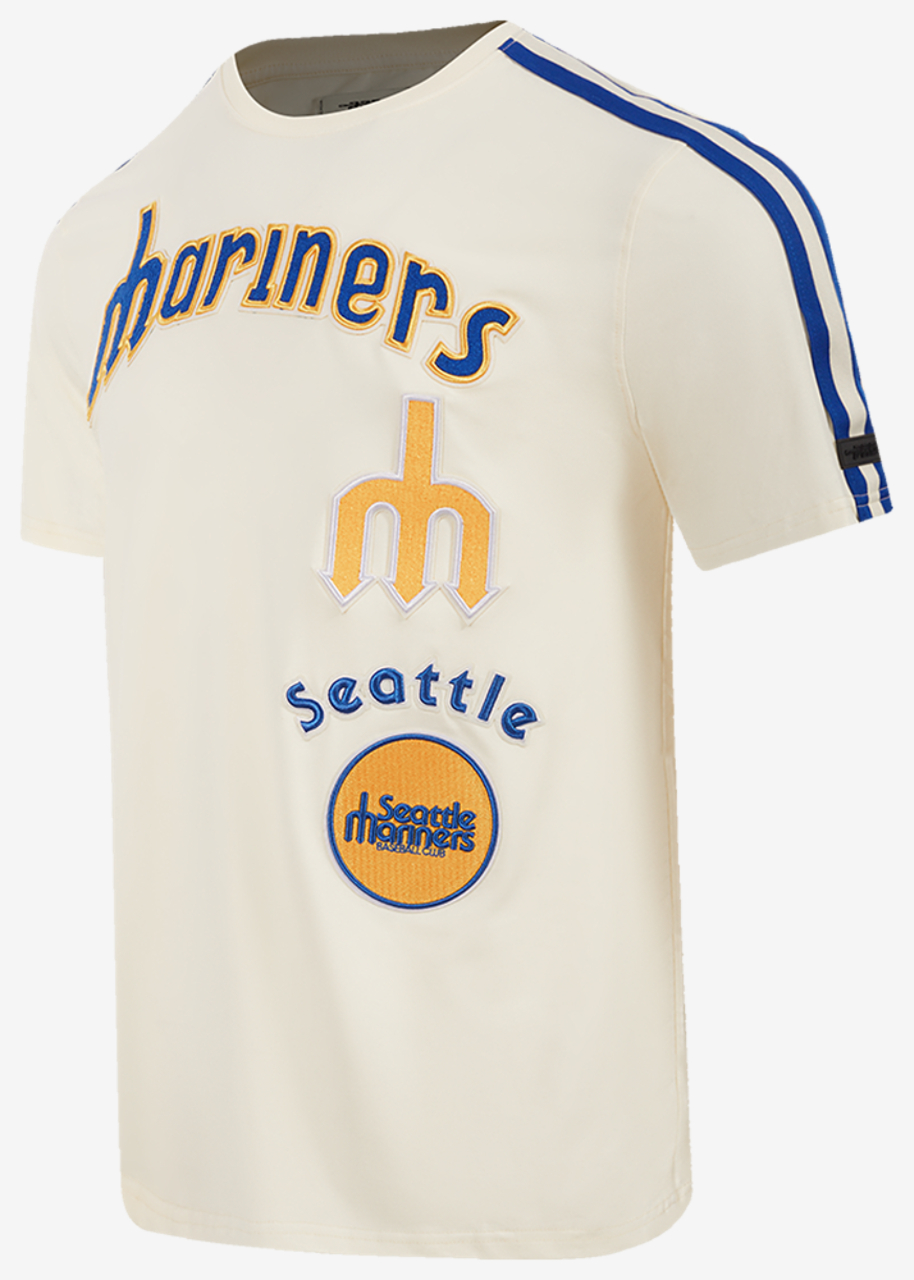 Pro Standard MARINERS RETRO CLASSIC SJ STRIPED TEE V2 Image 3 of 5. Tap to open photo gallery.