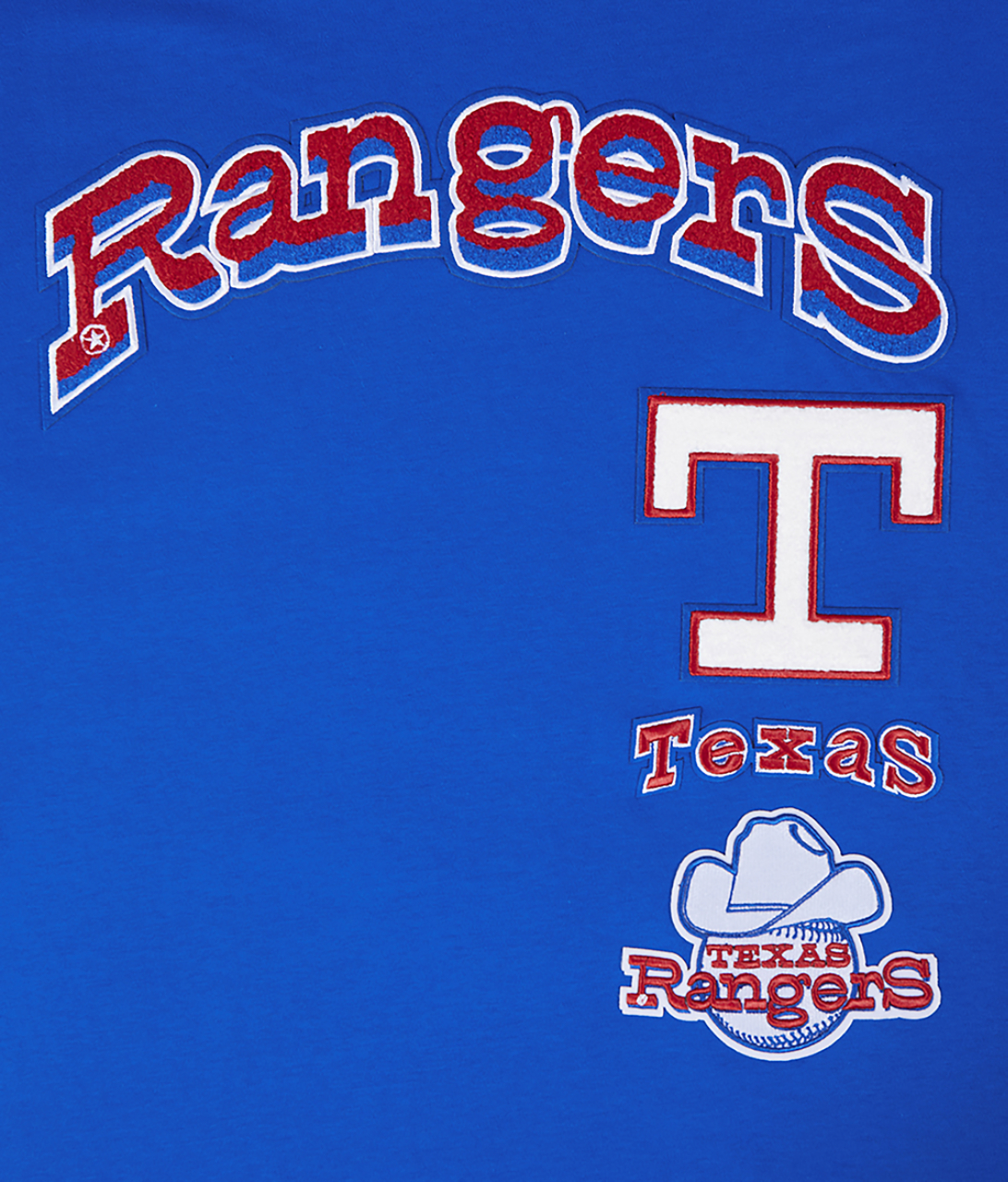 Pro Standard RANGERS RETRO CLASSIC DK TEE Image 5 of 6. Tap to open photo gallery.