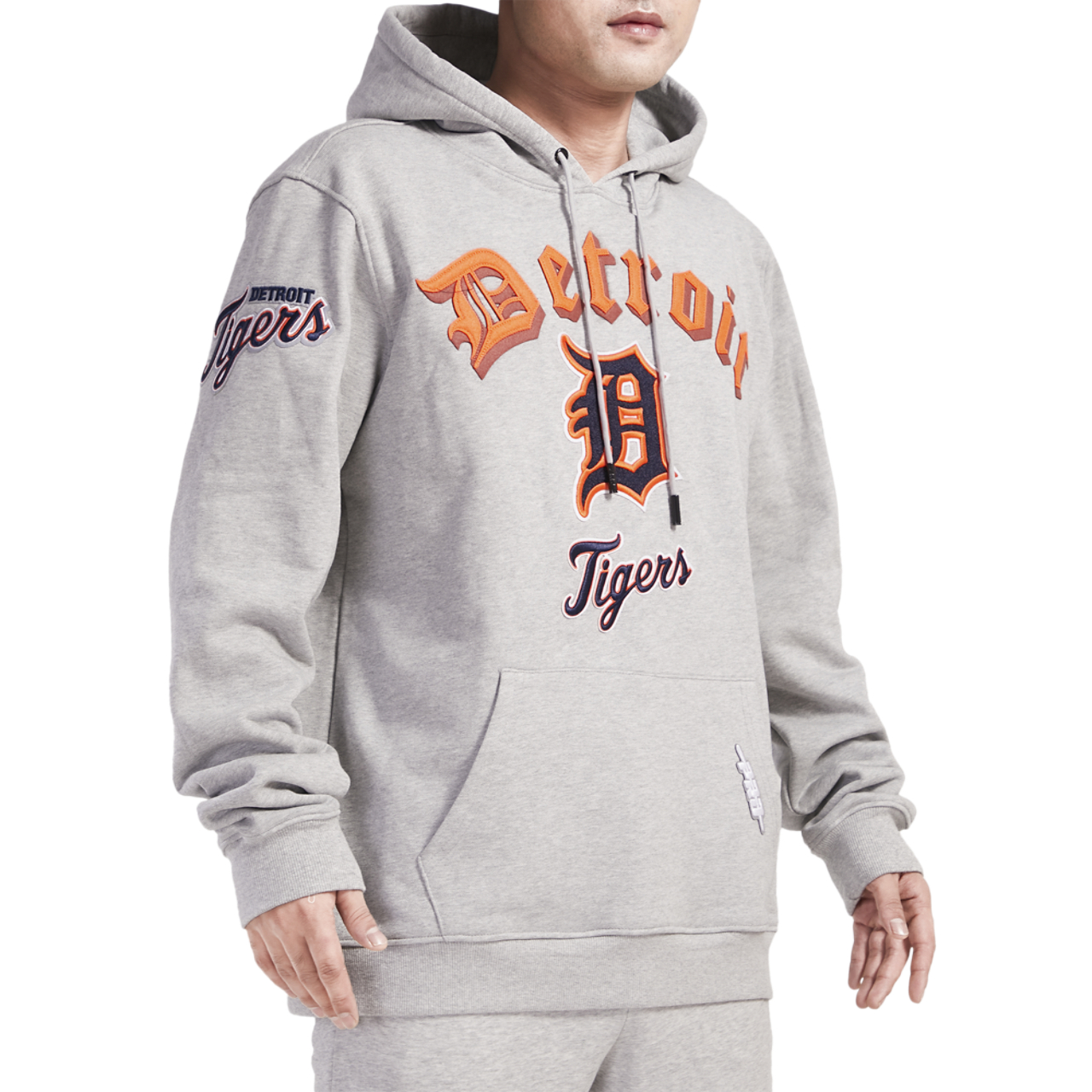 Pro Standard TIGERS OLD ENGLISH FLC PO HOODIE Image 3 of 4. Tap to open photo gallery.
