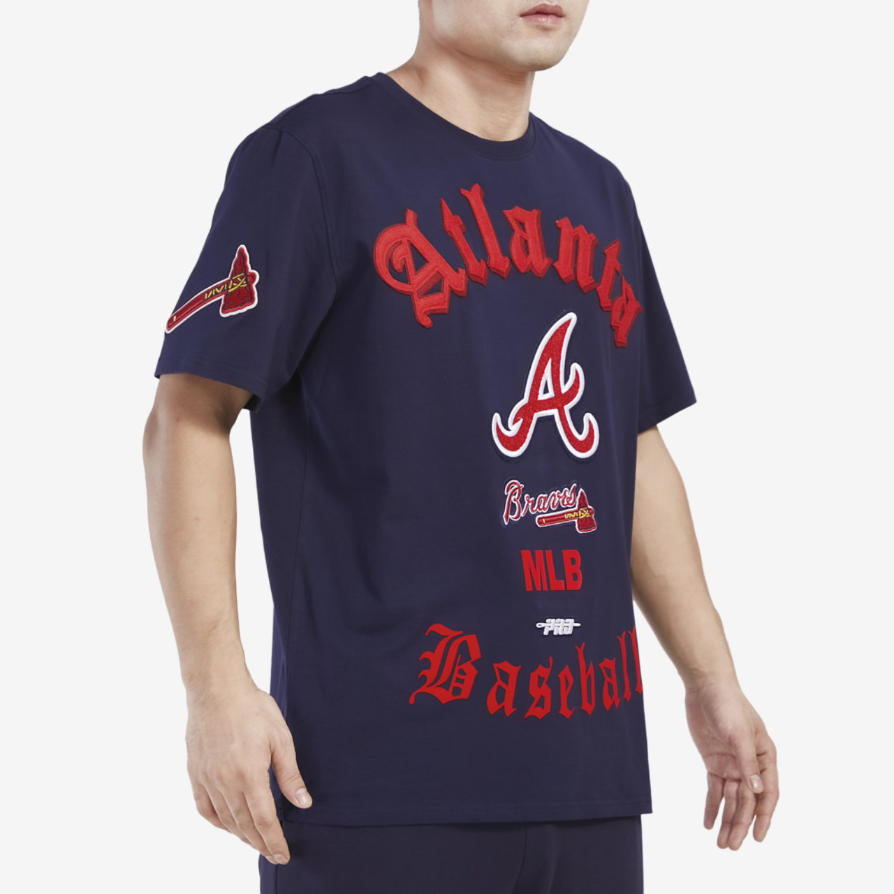 Pro Standard BRAVES OLD ENGLISH SJ TEE Image 4 of 4. Tap to open photo gallery.