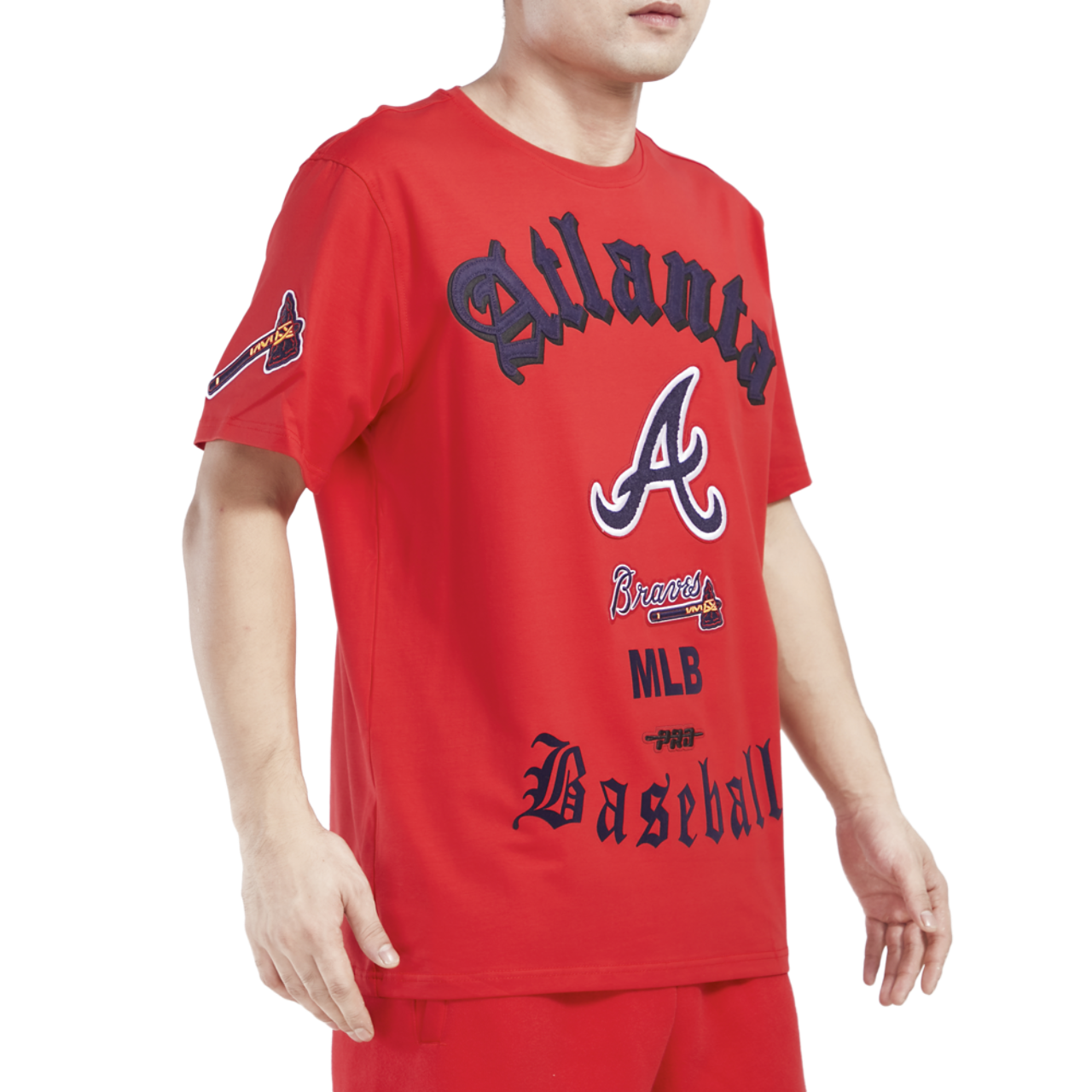 Pro Standard BRAVES OLD ENGLISH SJ TEE Image 4 of 4. Tap to open photo gallery.