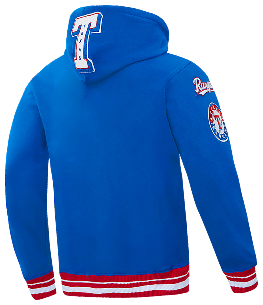 Pro Standard RANGERS MASH UP M RIB FLC PO HOODIE Image 4 of 8. Tap to open photo gallery.