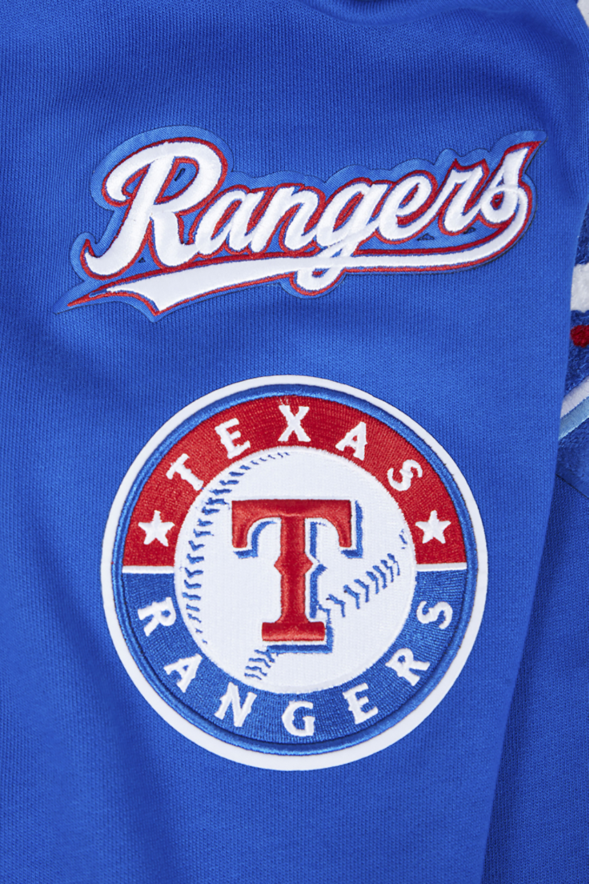 Pro Standard RANGERS MASH UP M RIB FLC PO HOODIE Image 6 of 8. Tap to open photo gallery.