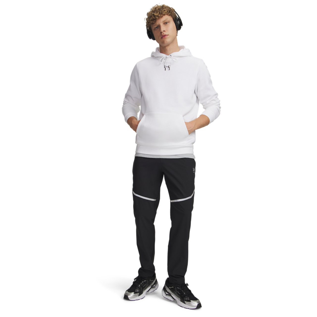 Under Armour Vibe Woven Reflective Pants Image 4 of 4. Tap to open photo gallery.