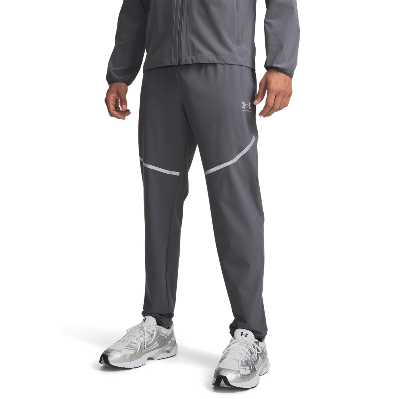 Under Armour Vibe Woven Reflective Pants Image 3 of 4. Tap to open photo gallery.
