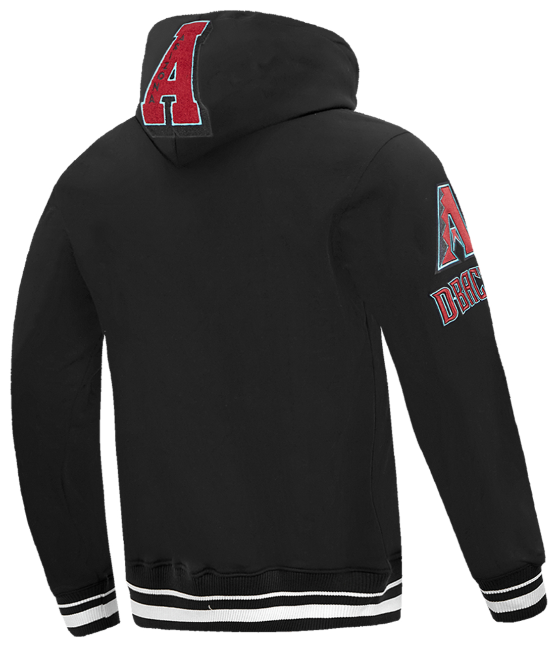 Pro Standard DIAMONDBACKS MASH UP M RIB FLC PO HOODIE Image 4 of 8. Tap to open photo gallery.