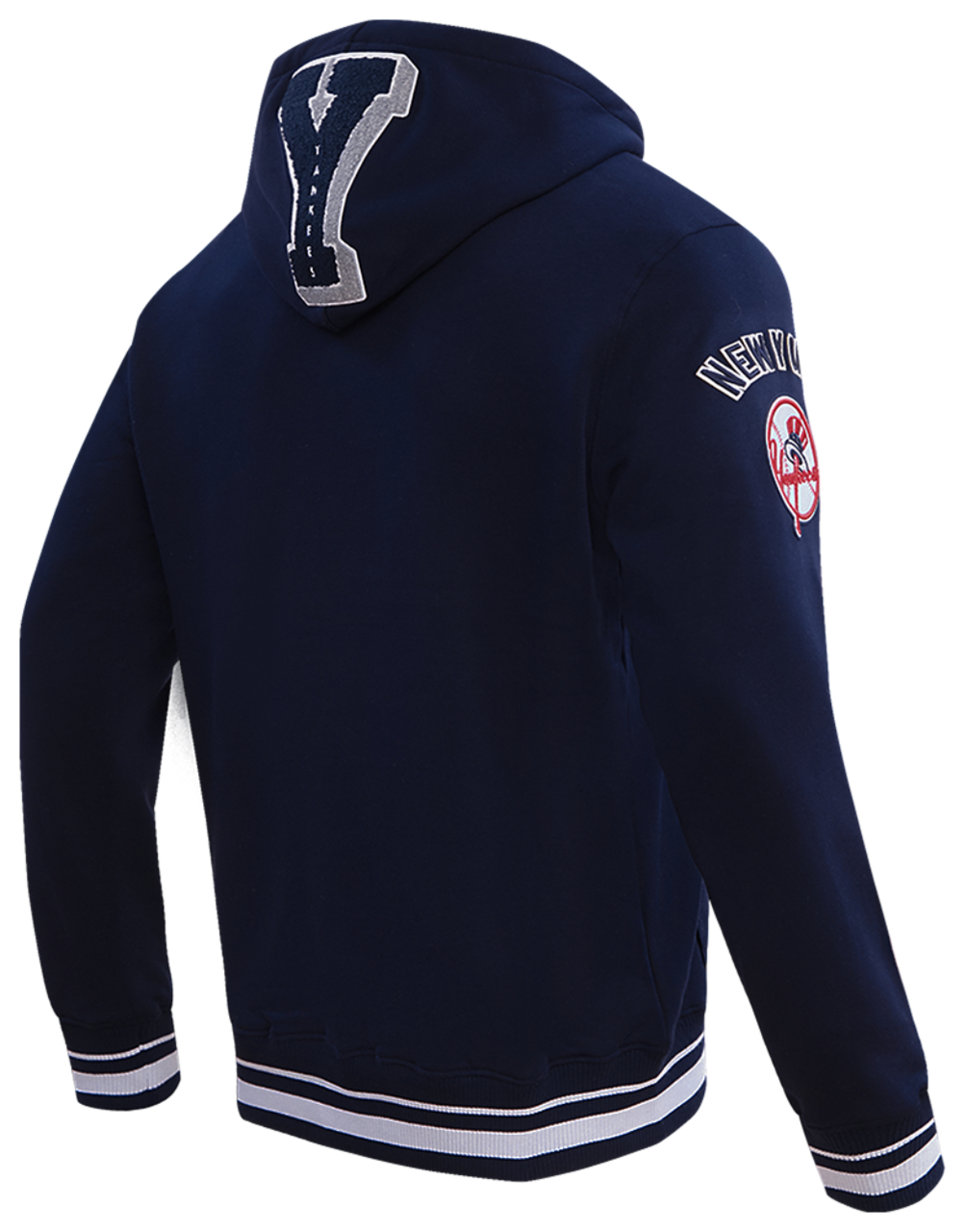 Pro Standard YANKEES MASH UP RIB FLC PO HOODIE Image 4 of 8. Tap to open photo gallery.