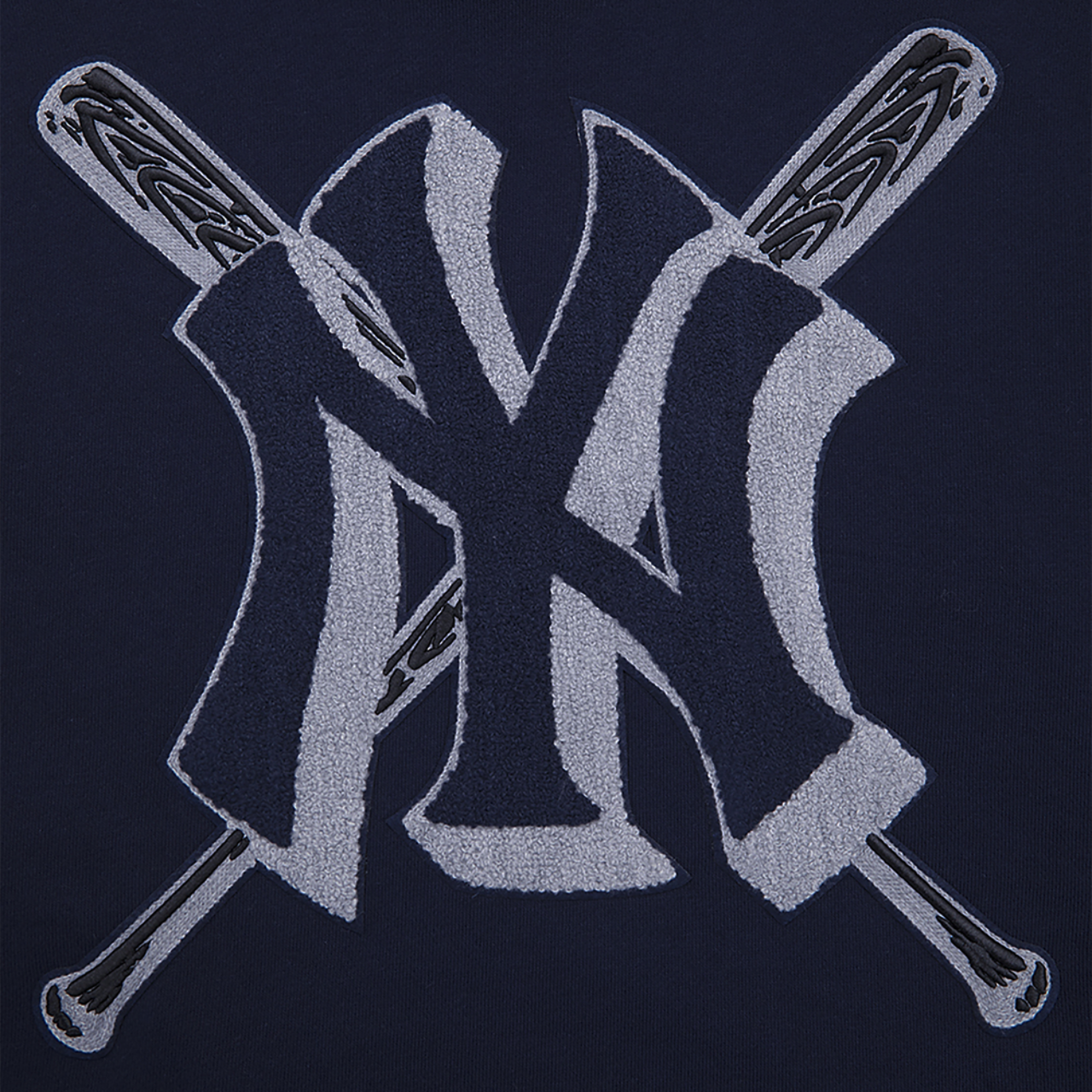 Pro Standard YANKEES MASH UP RIB FLC PO HOODIE Image 6 of 8. Tap to open photo gallery.