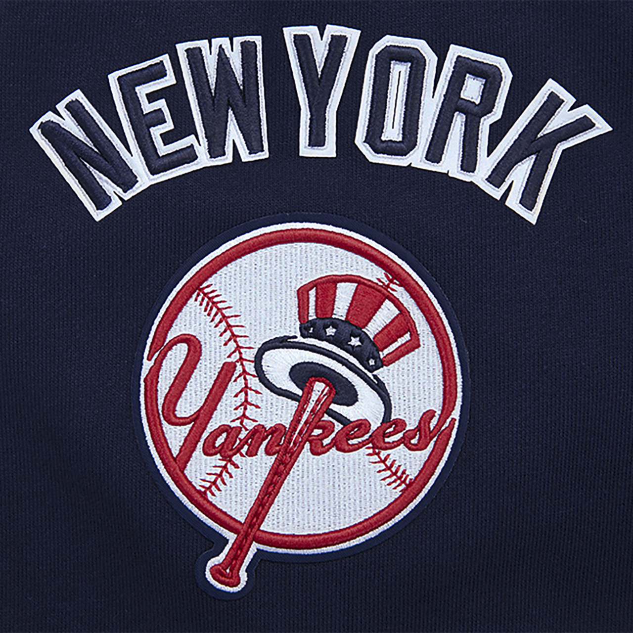 Pro Standard YANKEES MASH UP RIB FLC PO HOODIE Image 7 of 8. Tap to open photo gallery.